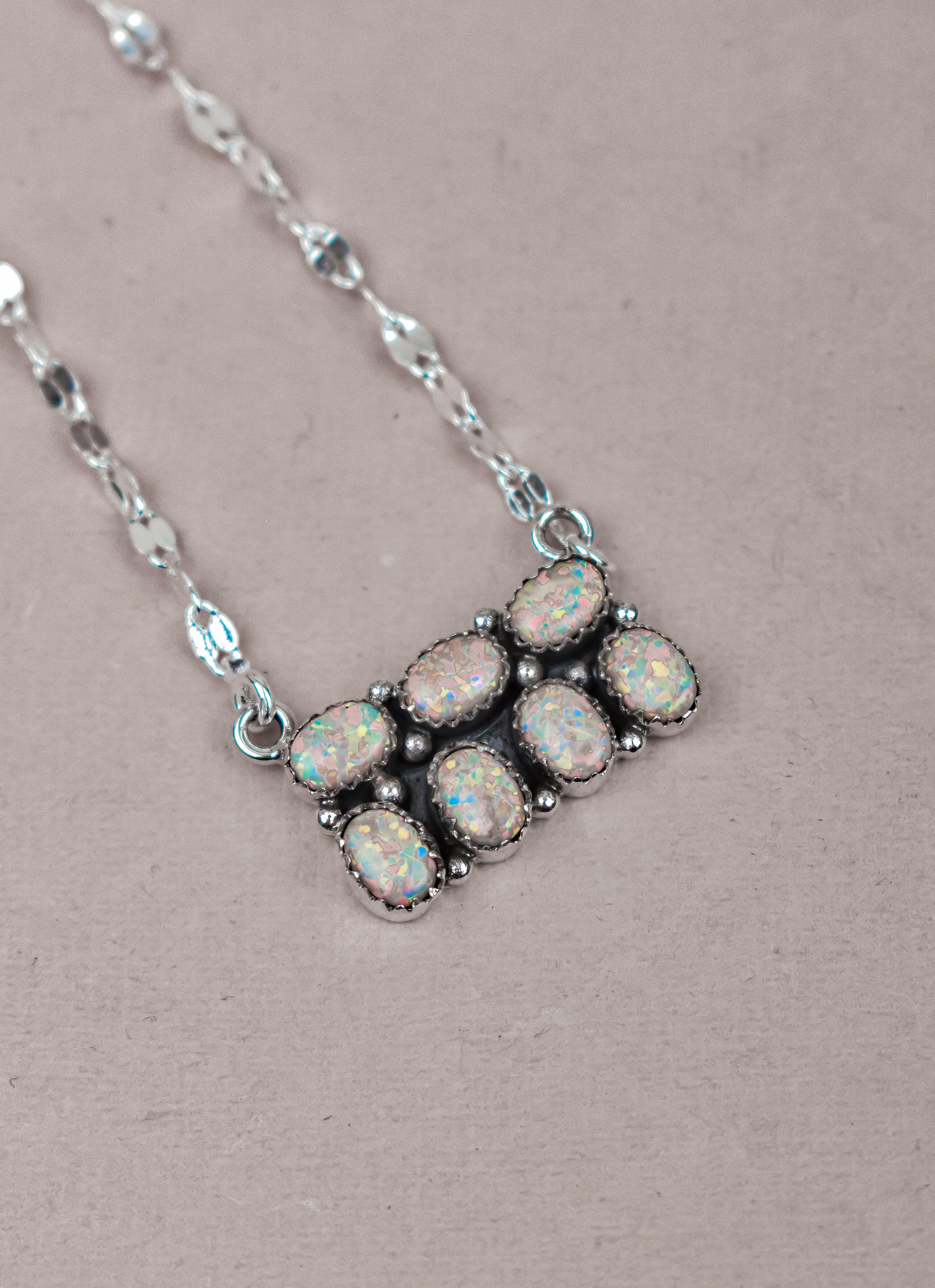 Starry Horizon Gemstone Bar Necklace-Bar Necklaces-Krush Kandy, Women's Online Fashion Boutique Located in Phoenix, Arizona (Scottsdale Area)