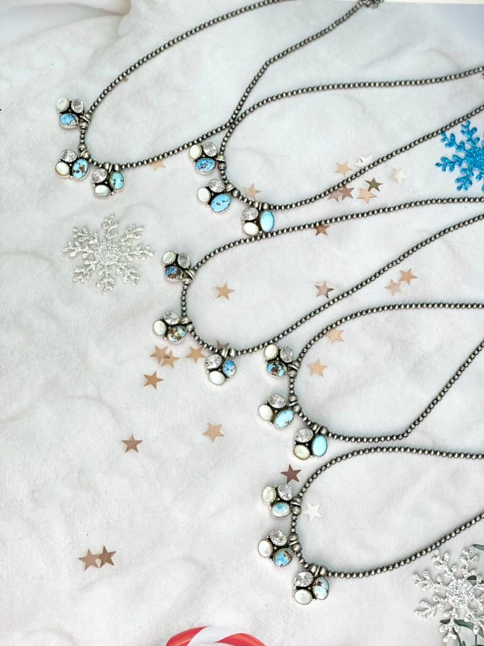 Winter Frost Golden Hills Beads Necklace-Necklaces-Krush Kandy, Women's Online Fashion Boutique Located in Phoenix, Arizona (Scottsdale Area)