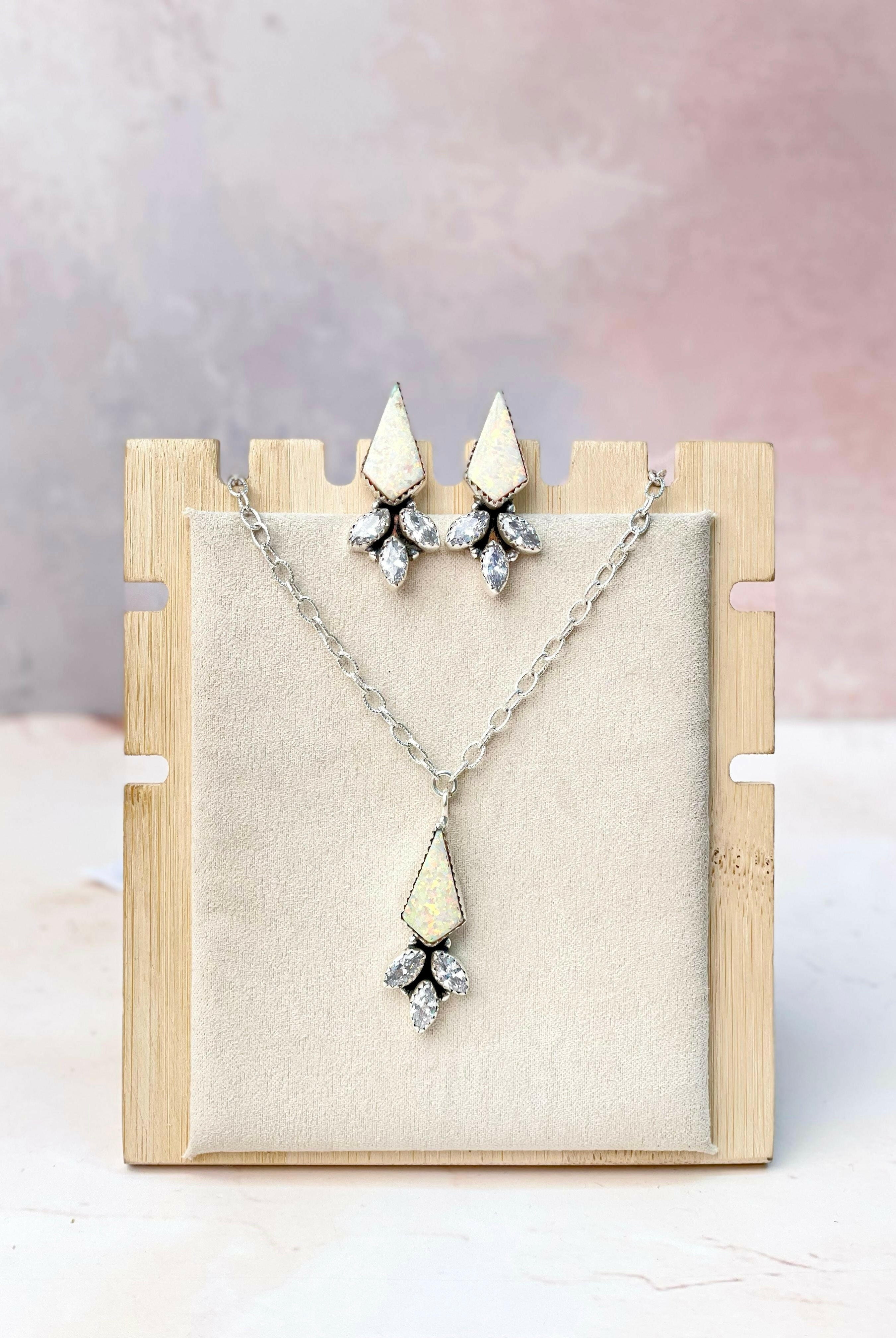 Multi Opal CZ Classy Sets-Necklaces-Krush Kandy, Women's Online Fashion Boutique Located in Phoenix, Arizona (Scottsdale Area)