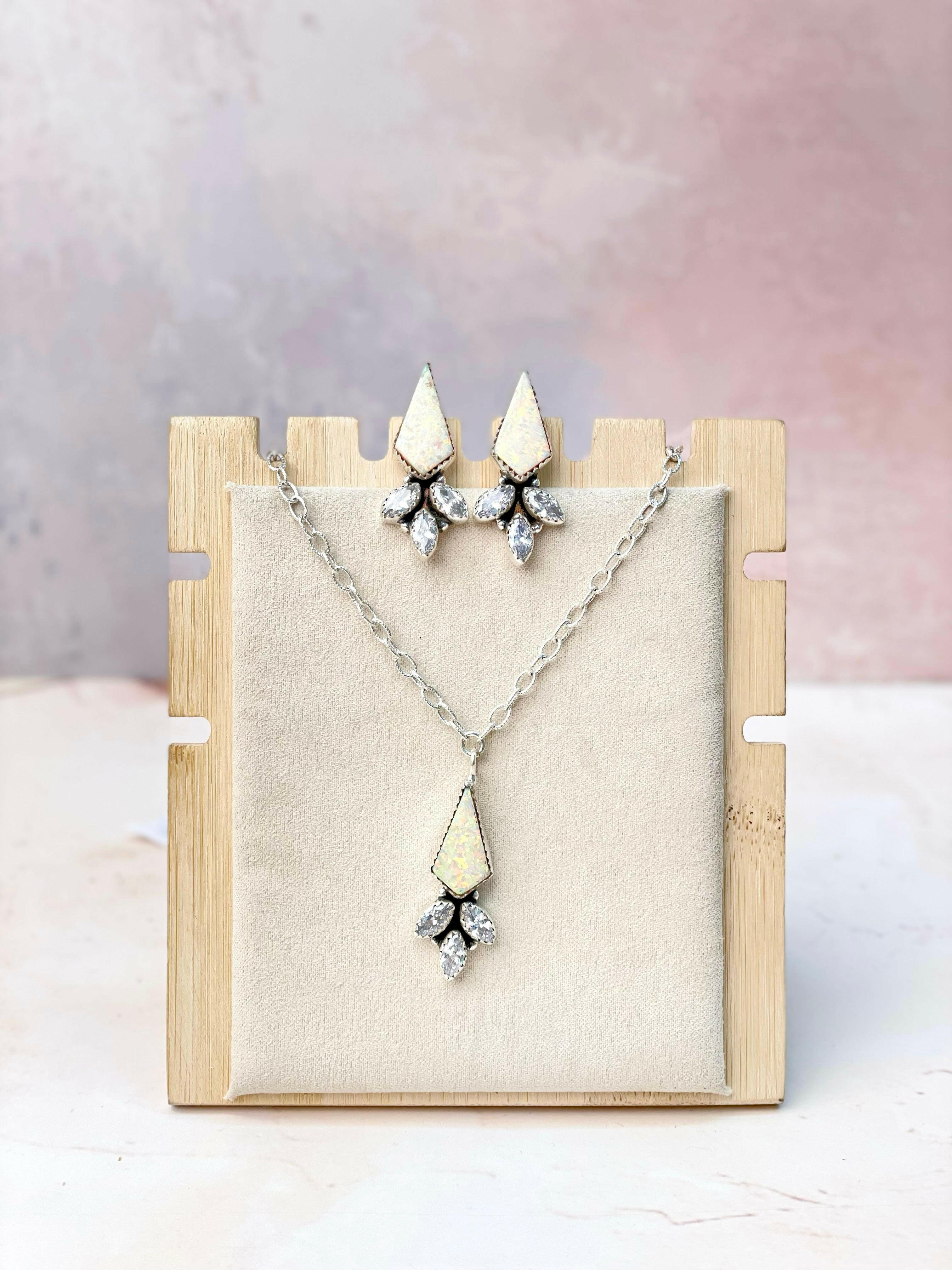 Multi Opal CZ Classy Sets-Necklaces-Krush Kandy, Women's Online Fashion Boutique Located in Phoenix, Arizona (Scottsdale Area)