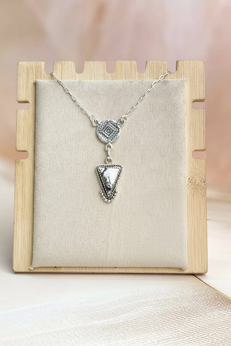 Aztec Triad Multi Stone Necklace-Necklaces-Krush Kandy, Women's Online Fashion Boutique Located in Phoenix, Arizona (Scottsdale Area)
