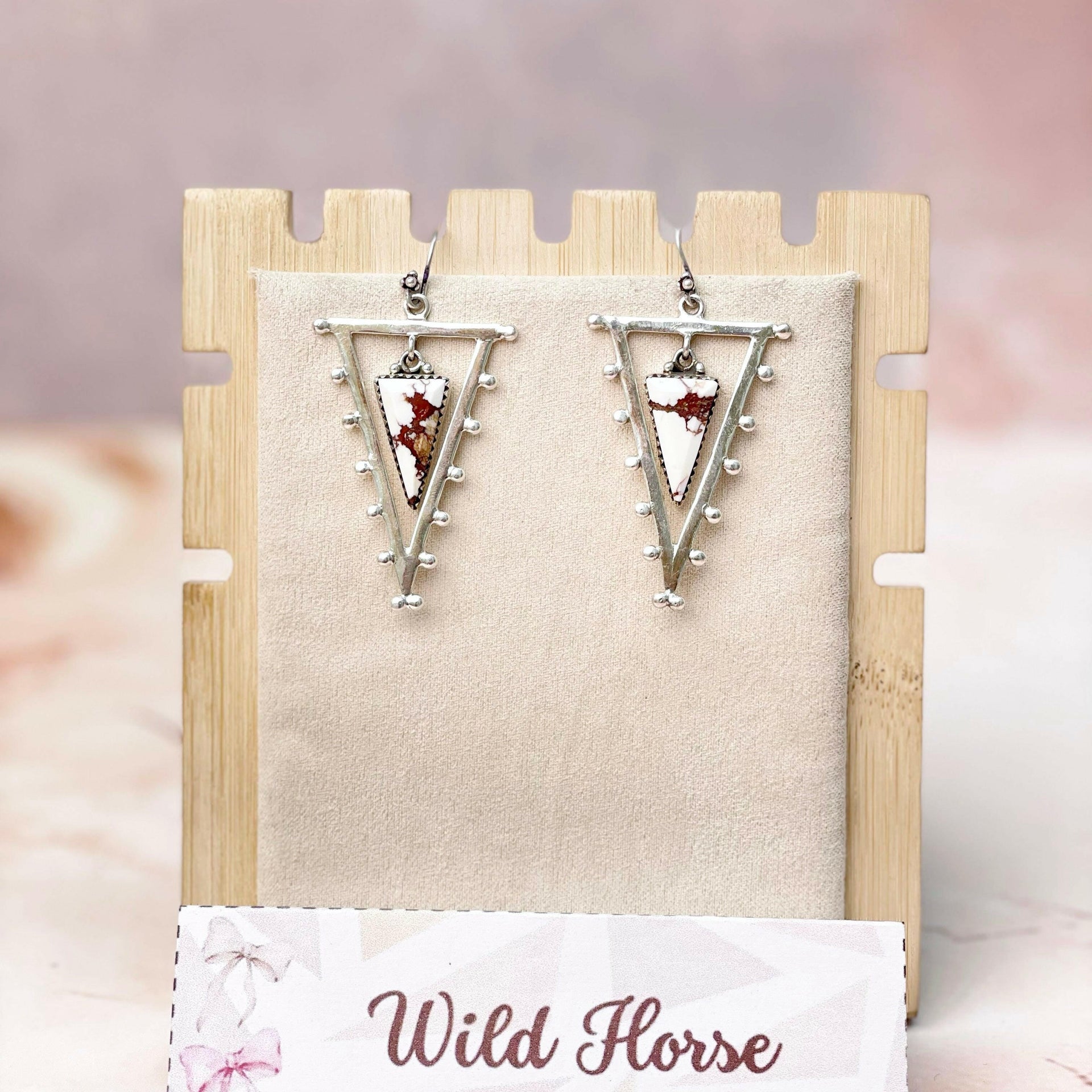 Tori's Bold Sterling Triad Stone Earrings | MADE TO ORDER-Earrings-Krush Kandy, Women's Online Fashion Boutique Located in Phoenix, Arizona (Scottsdale Area)