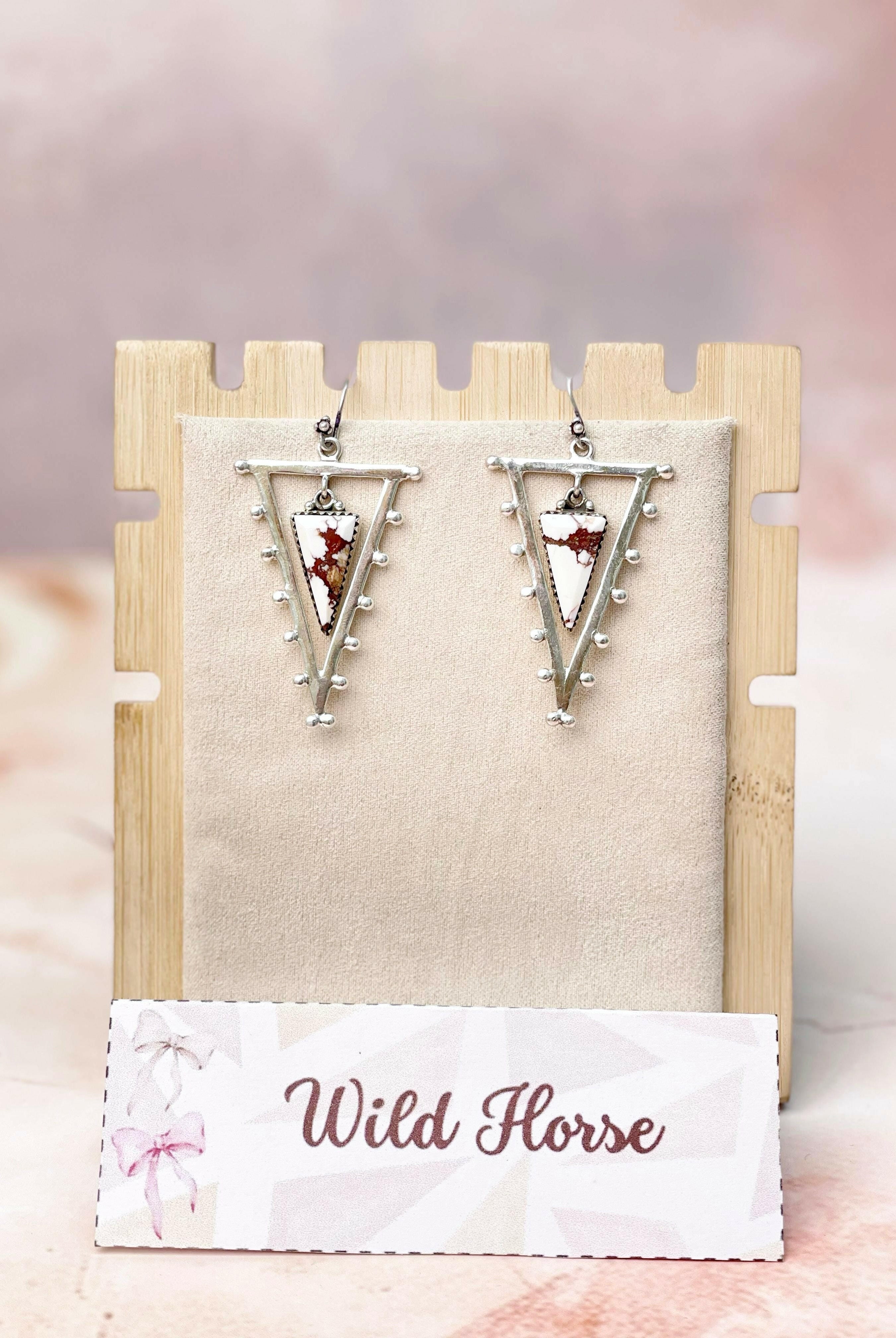Tori's Bold Sterling Triad Stone Earrings | MADE TO ORDER-Earrings-Krush Kandy, Women's Online Fashion Boutique Located in Phoenix, Arizona (Scottsdale Area)