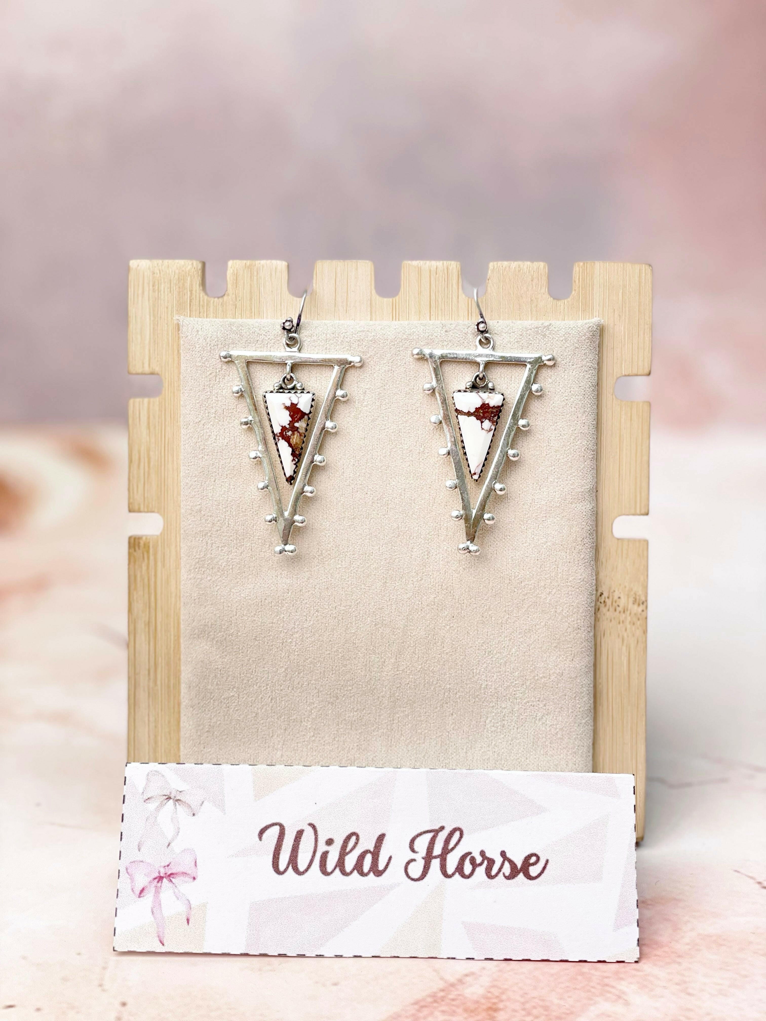 Tori's Bold Sterling Triad Stone Earrings | MADE TO ORDER-Earrings-Krush Kandy, Women's Online Fashion Boutique Located in Phoenix, Arizona (Scottsdale Area)