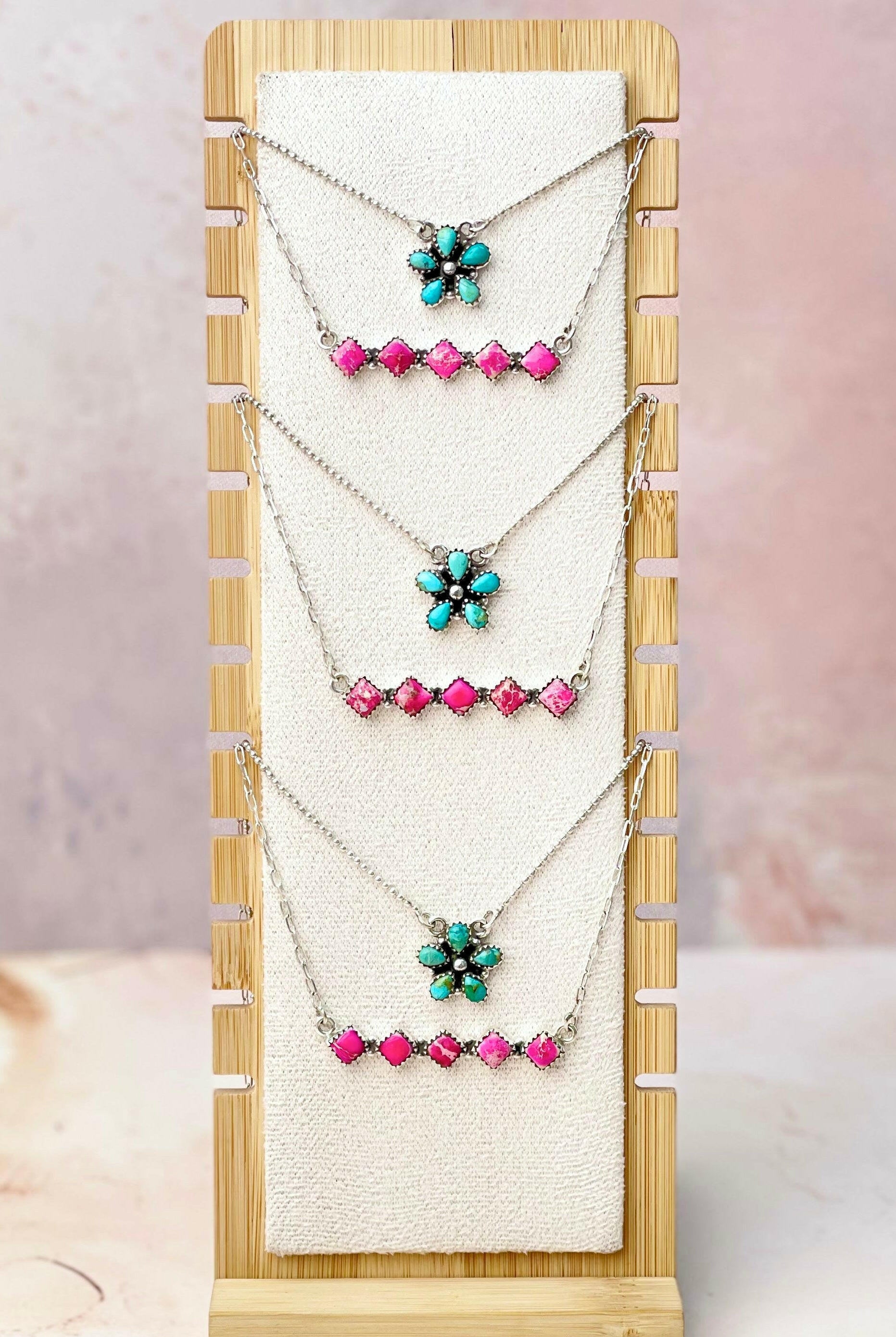 Sunlit Bloom and Bar Layered Necklace-Necklaces-Krush Kandy, Women's Online Fashion Boutique Located in Phoenix, Arizona (Scottsdale Area)