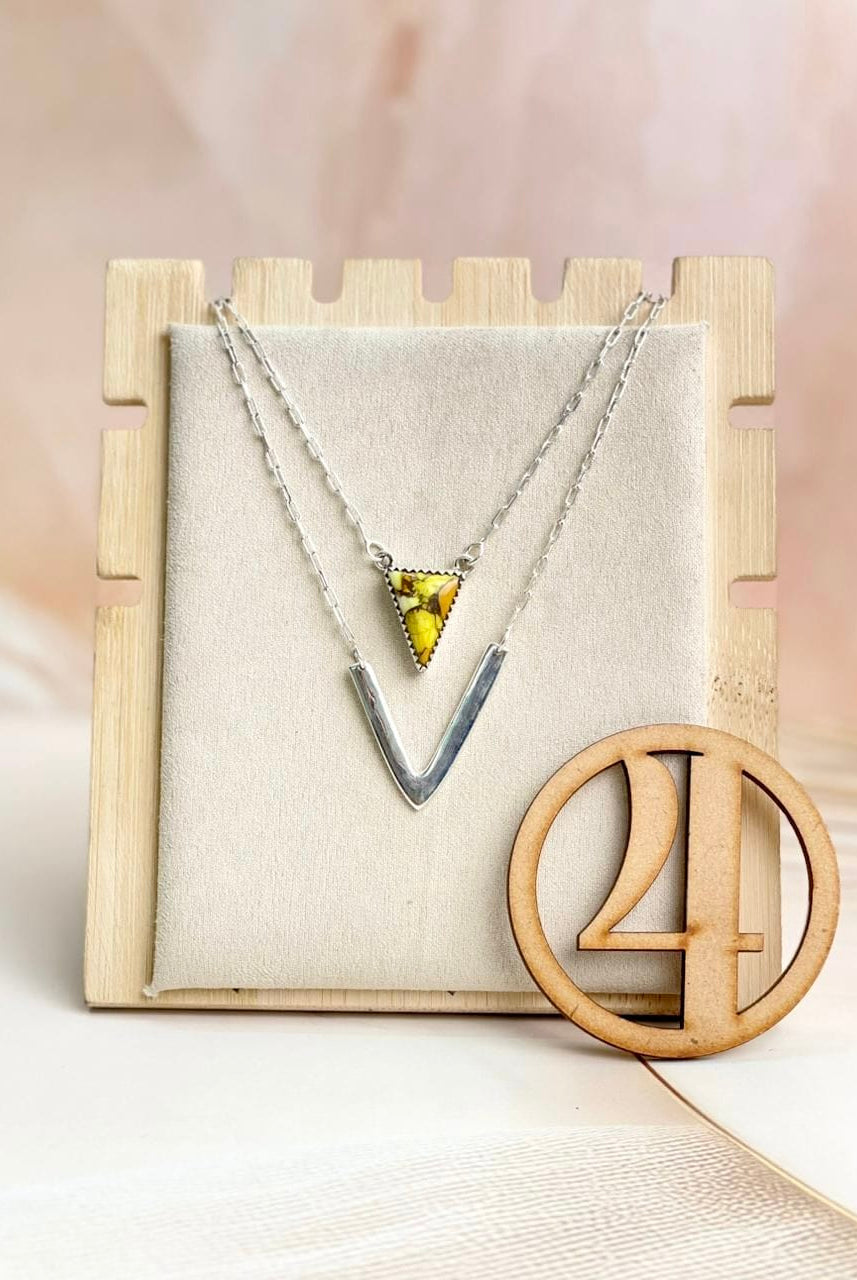 Layered Triad Necklace sno 1-Necklaces-Krush Kandy, Women's Online Fashion Boutique Located in Phoenix, Arizona (Scottsdale Area)