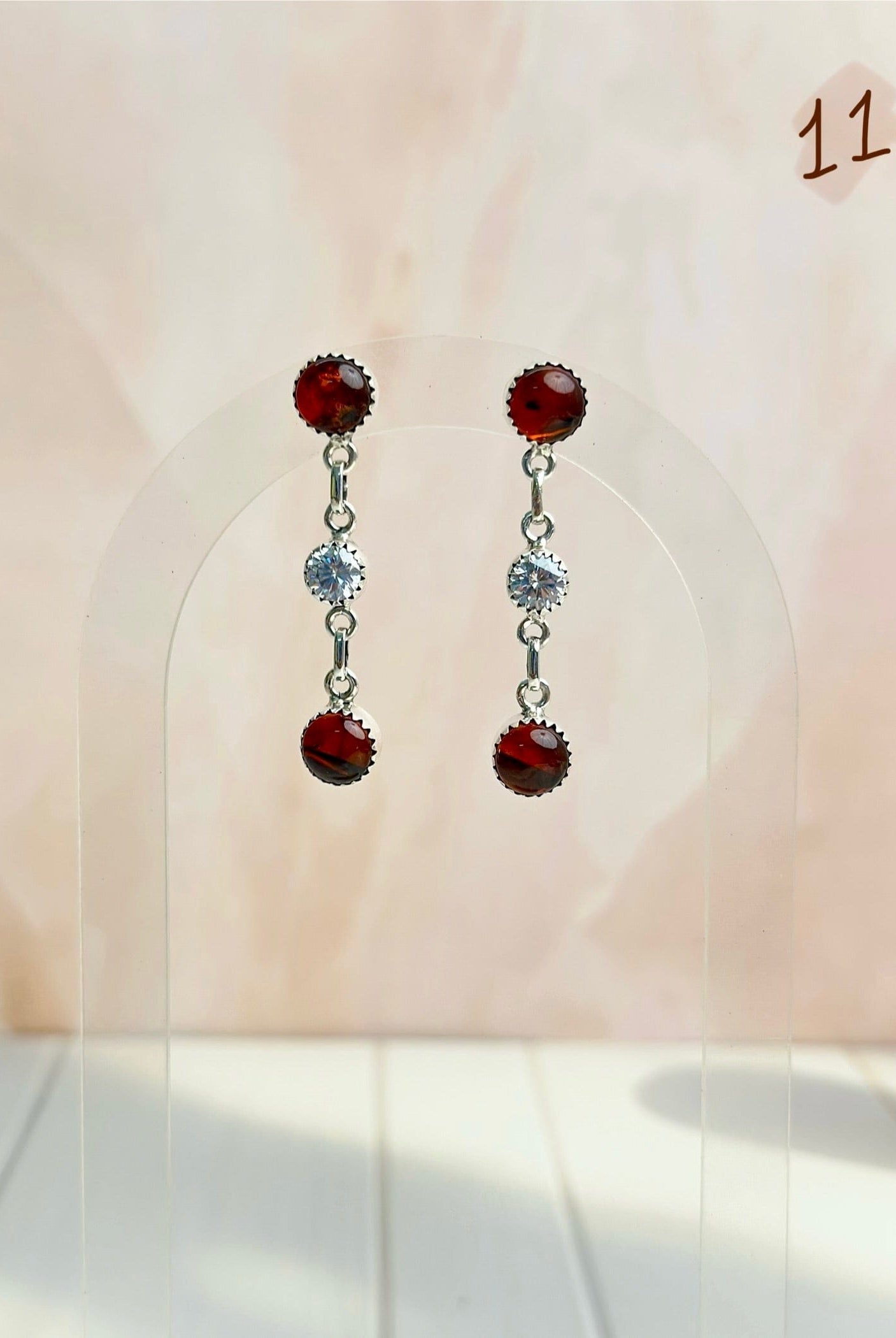 Amber, Turquoise & Crystals Mixed Earrings-Earrings-Krush Kandy, Women's Online Fashion Boutique Located in Phoenix, Arizona (Scottsdale Area)