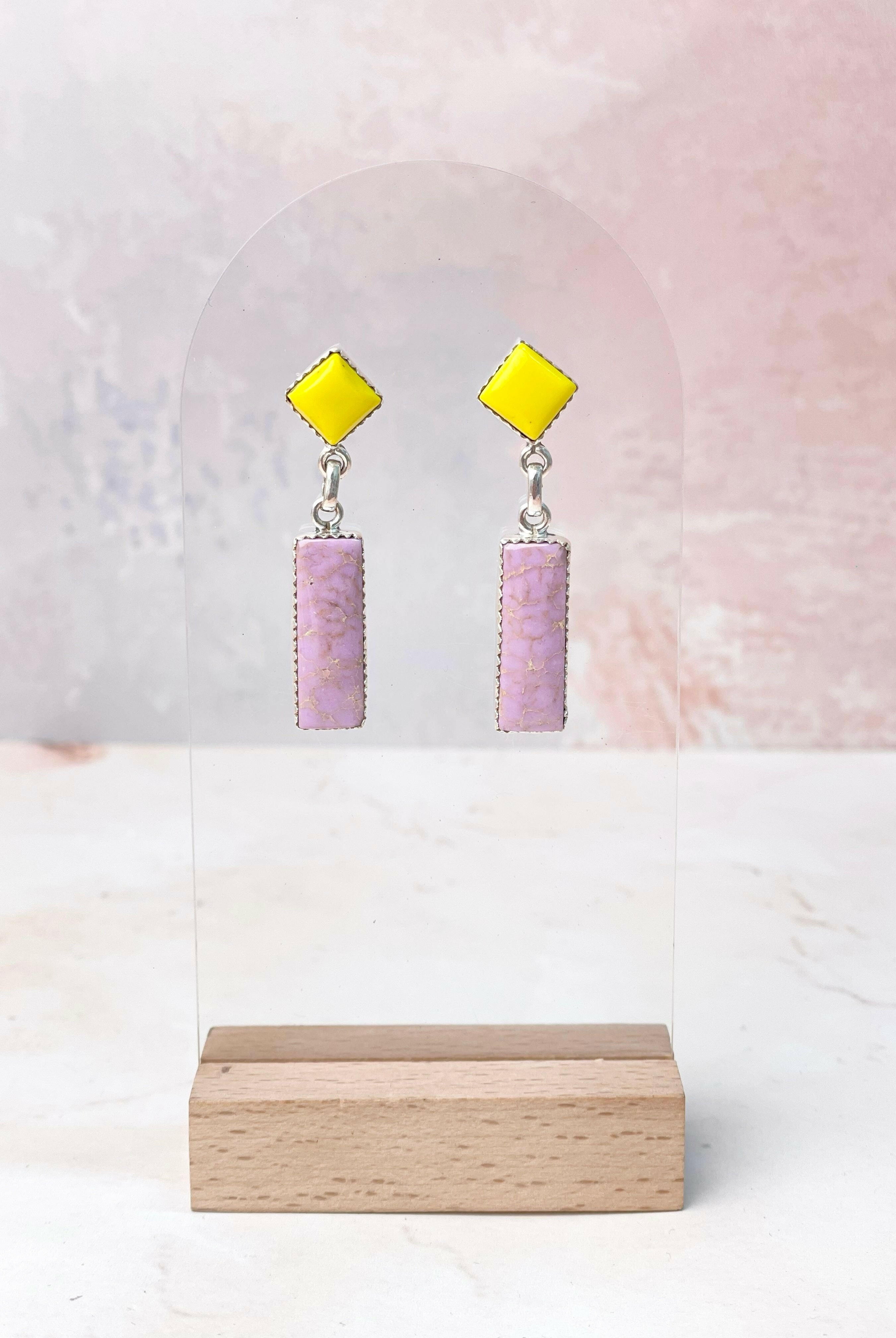 Rosarita Mixed Gem One of a Kind Earrings-Earrings-Krush Kandy, Women's Online Fashion Boutique Located in Phoenix, Arizona (Scottsdale Area)