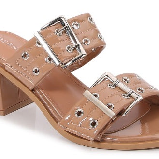 Romi Double Buckle Heel-Heels-Krush Kandy, Women's Online Fashion Boutique Located in Phoenix, Arizona (Scottsdale Area)