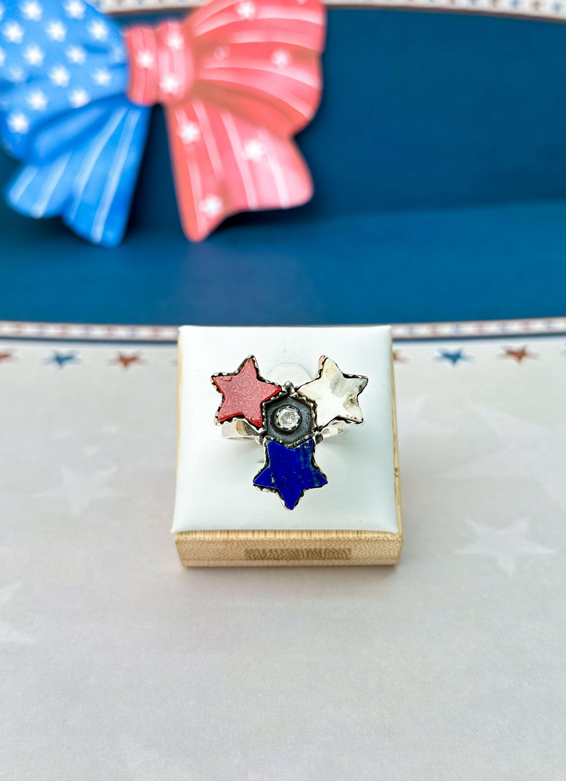 Freedom Stars Signet Rings-Rings-Krush Kandy, Women's Online Fashion Boutique Located in Phoenix, Arizona (Scottsdale Area)