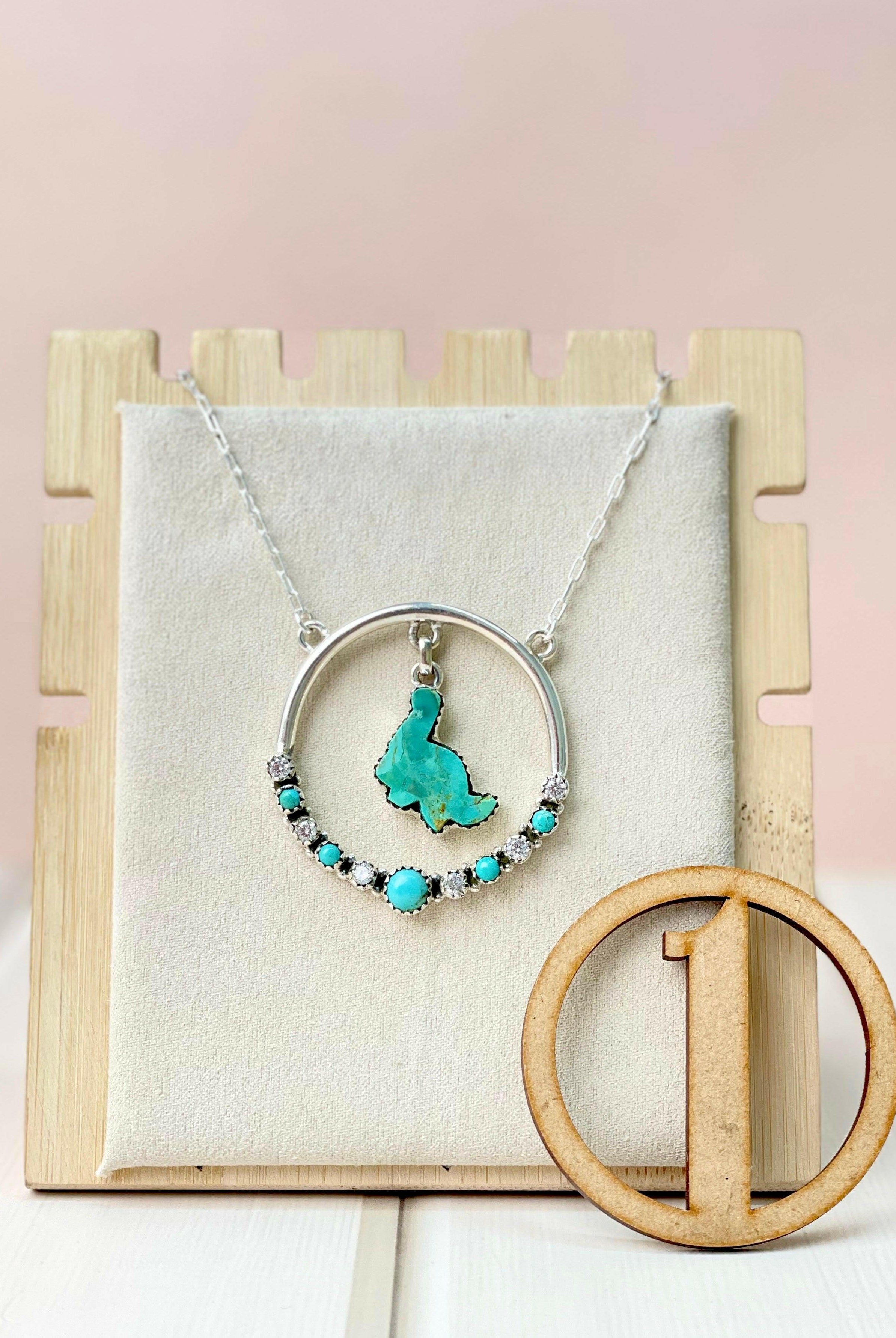 Dino in the Wild Circle Chain Pendant-Necklaces-Krush Kandy, Women's Online Fashion Boutique Located in Phoenix, Arizona (Scottsdale Area)