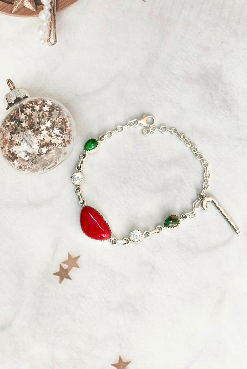 Christmas in Kandyland Candy Charm Bracelet-Bracelets-Krush Kandy, Women's Online Fashion Boutique Located in Phoenix, Arizona (Scottsdale Area)