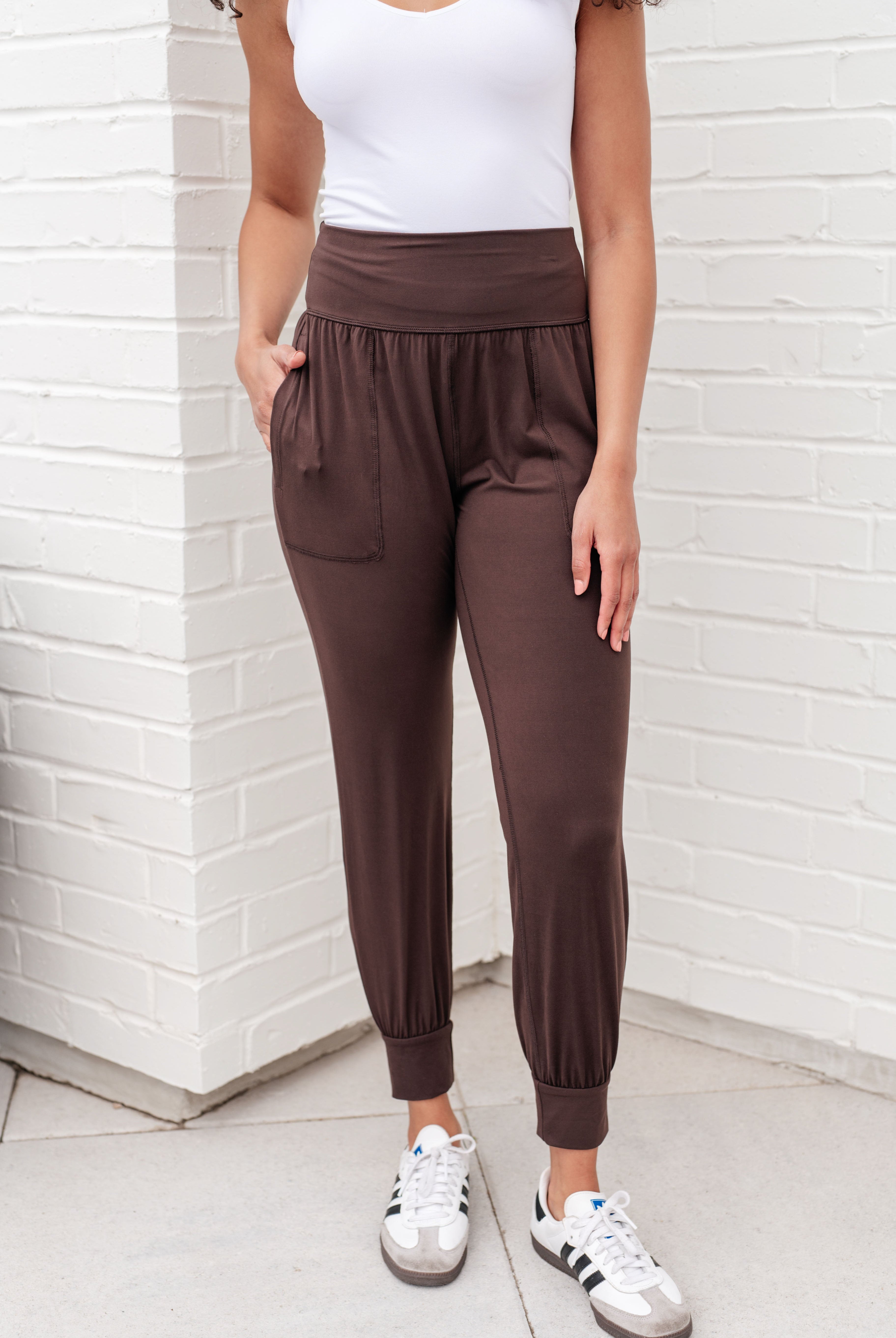 Always Accelerating Joggers in Espresso-Joggers-Krush Kandy, Women's Online Fashion Boutique Located in Phoenix, Arizona (Scottsdale Area)