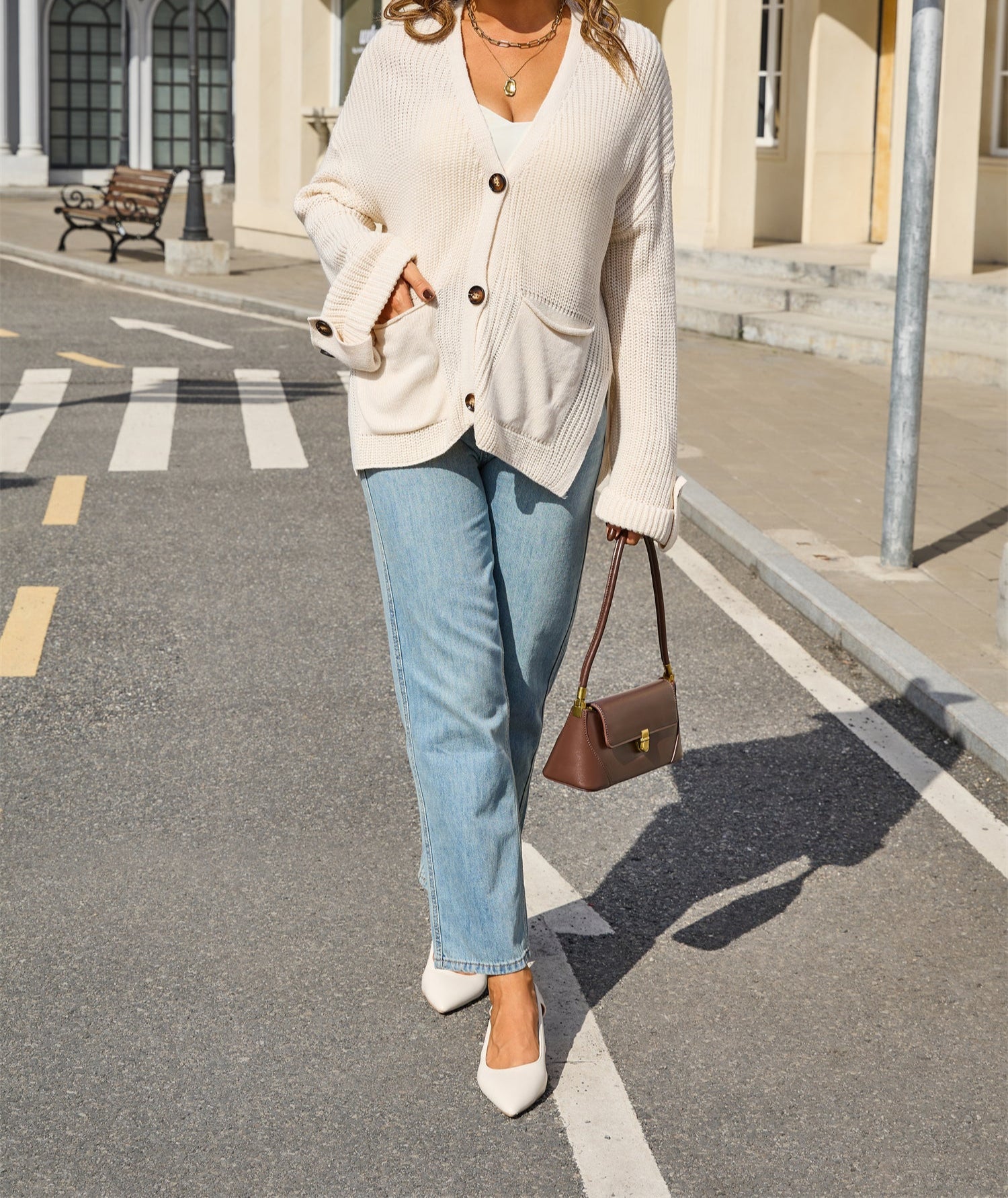 Everyday Basic Button Cardigan-Tops-Krush Kandy, Women's Online Fashion Boutique Located in Phoenix, Arizona (Scottsdale Area)