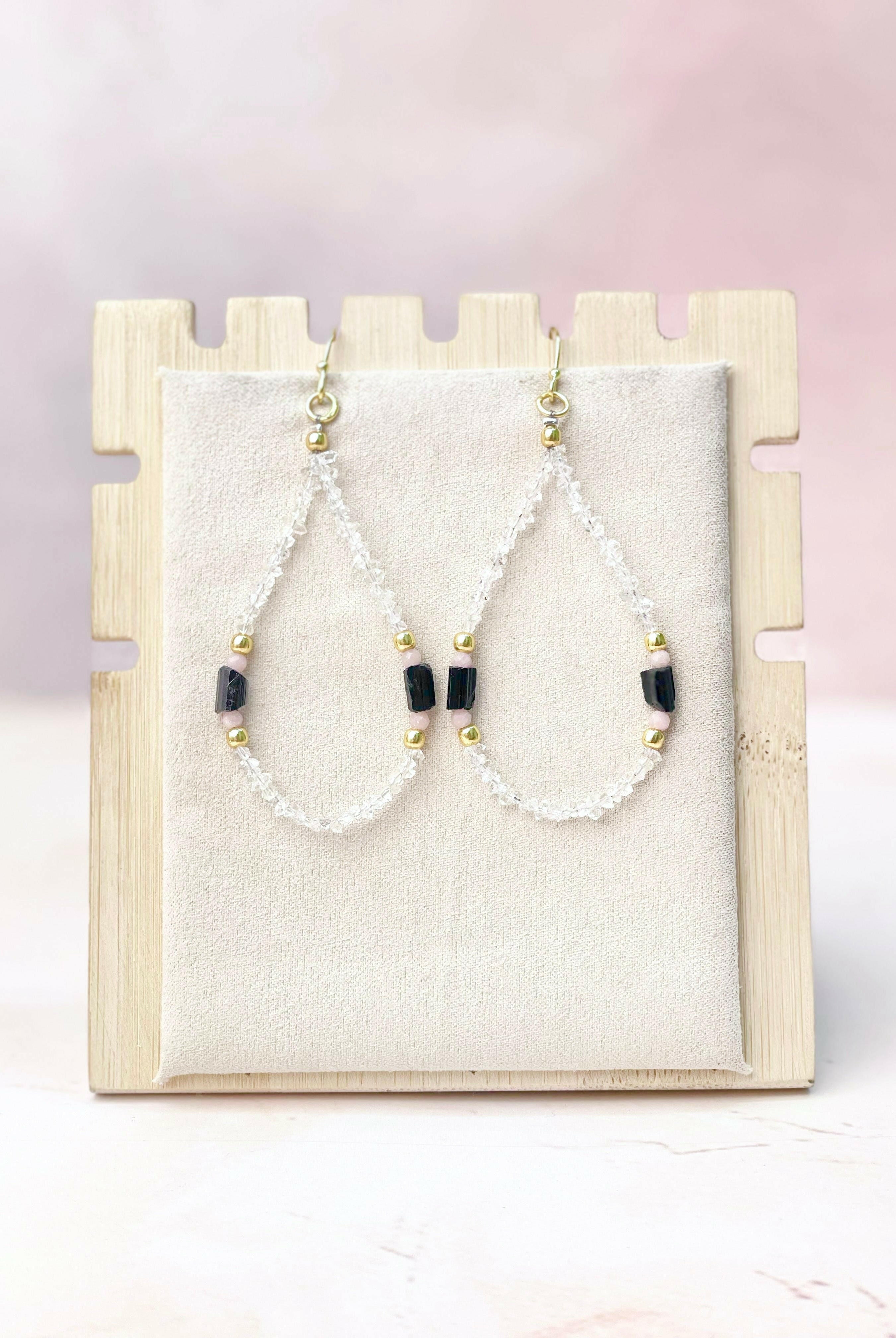 Herkimer Bling Multi Gem Earrings-Earrings-Krush Kandy, Women's Online Fashion Boutique Located in Phoenix, Arizona (Scottsdale Area)