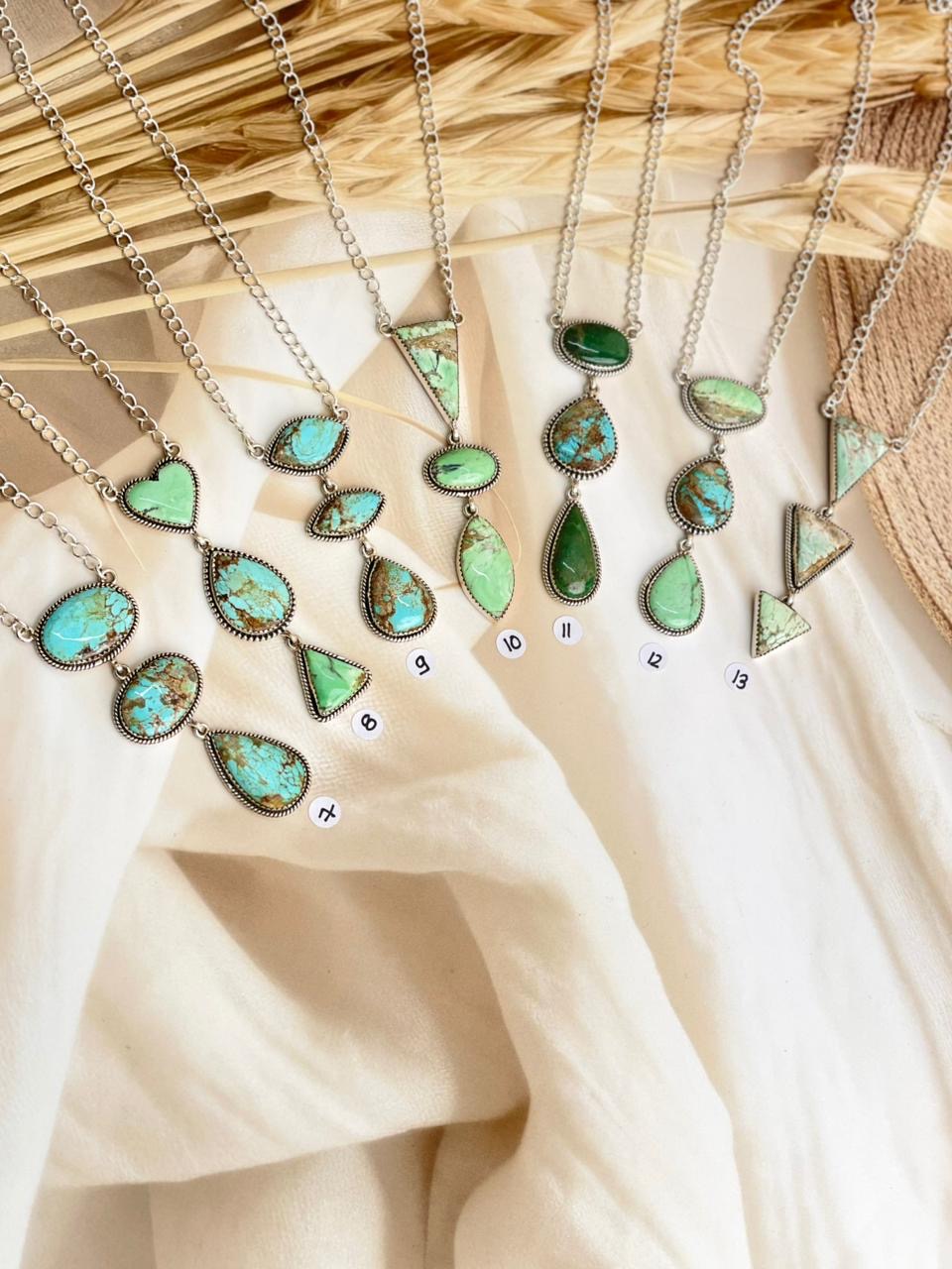 Australian Turquoise & Varascite Lariat Necklace Sno 32-Necklaces-Krush Kandy, Women's Online Fashion Boutique Located in Phoenix, Arizona (Scottsdale Area)