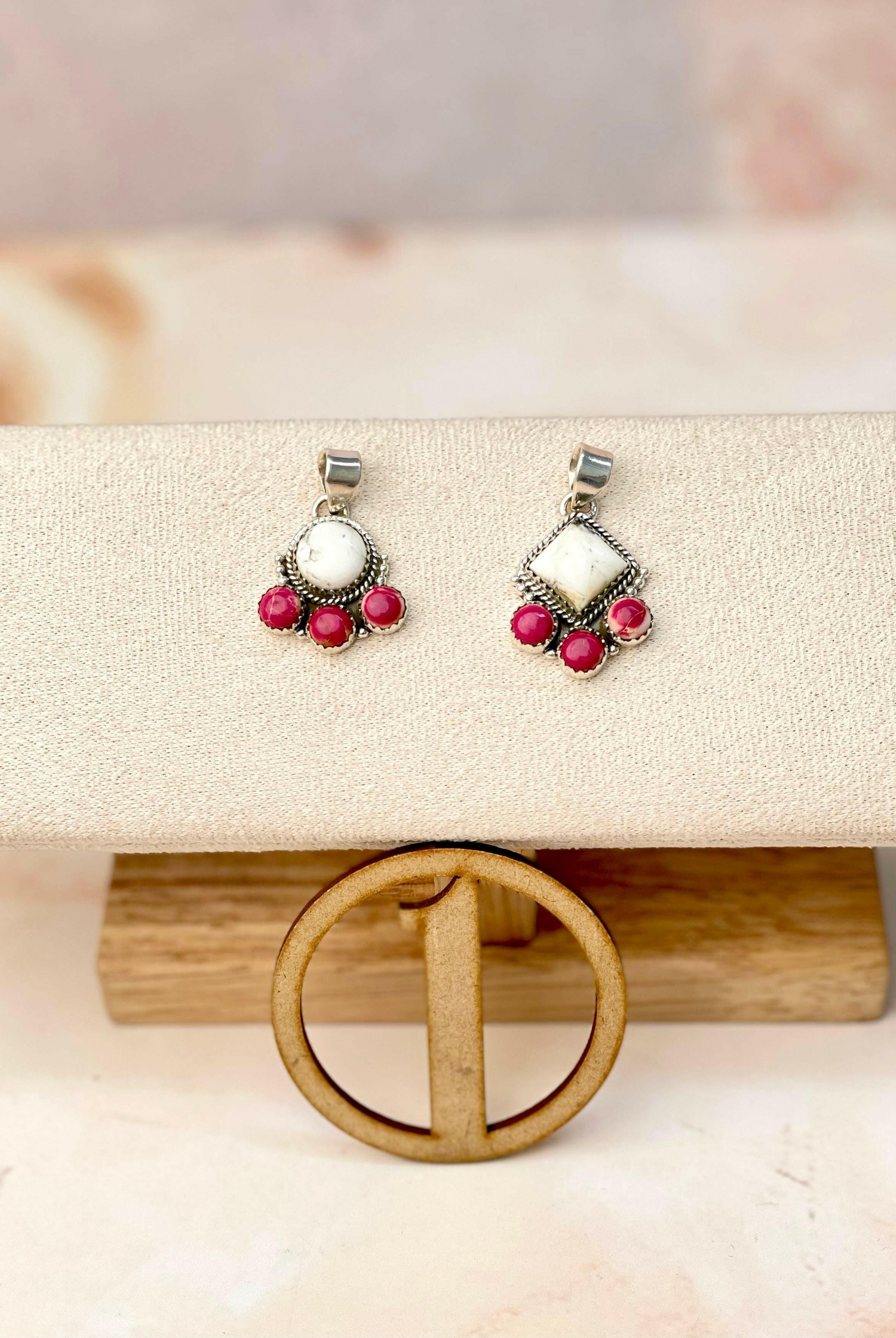 White Buffalo and Jasper Pendants-Necklaces-Krush Kandy, Women's Online Fashion Boutique Located in Phoenix, Arizona (Scottsdale Area)