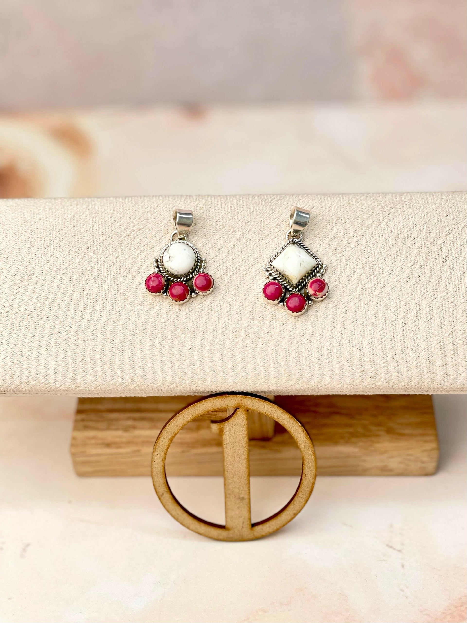 White Buffalo and Jasper Pendants-Necklaces-Krush Kandy, Women's Online Fashion Boutique Located in Phoenix, Arizona (Scottsdale Area)