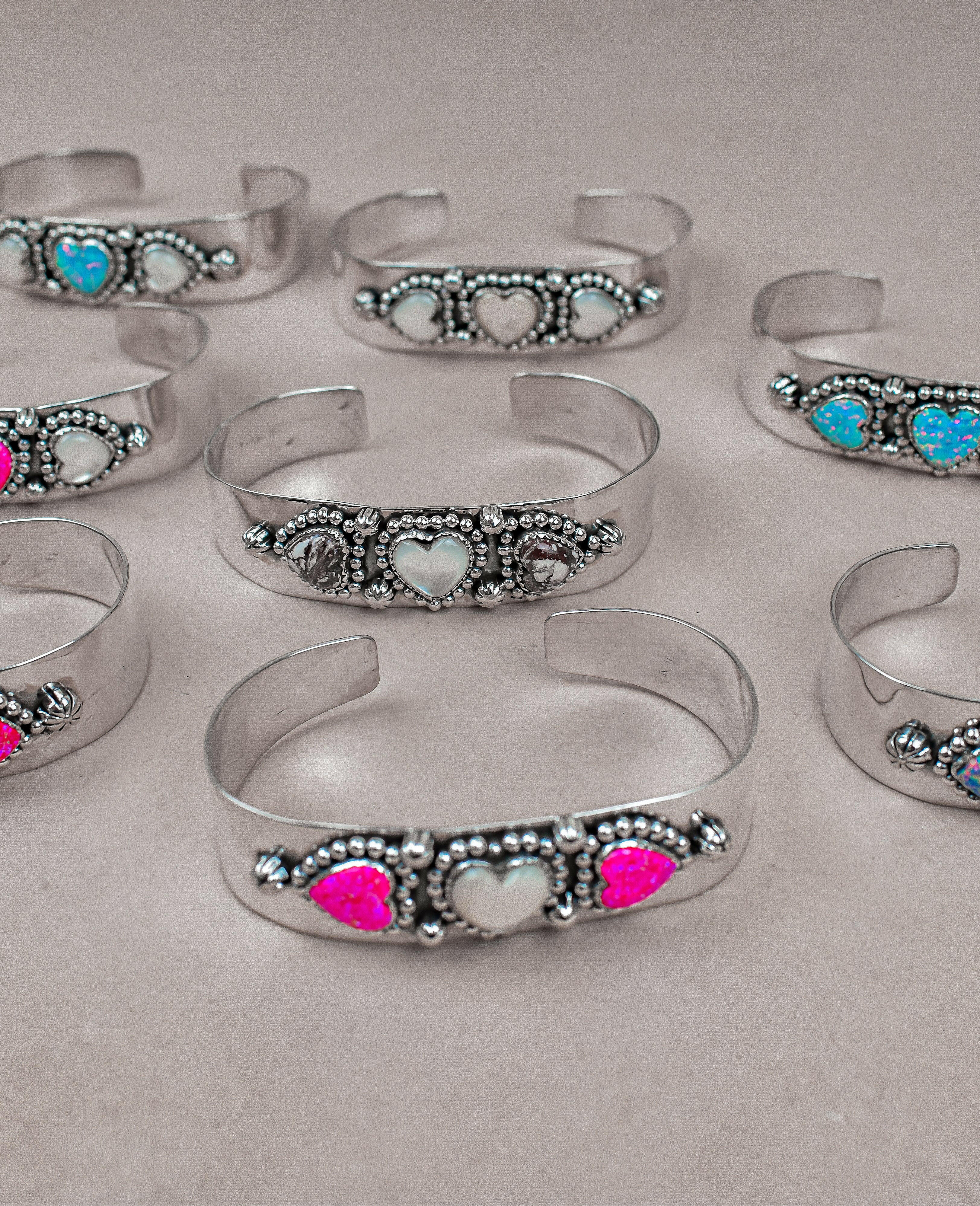 Heartfelt Trio Cuff Bracelet-Cuffs-Krush Kandy, Women's Online Fashion Boutique Located in Phoenix, Arizona (Scottsdale Area)