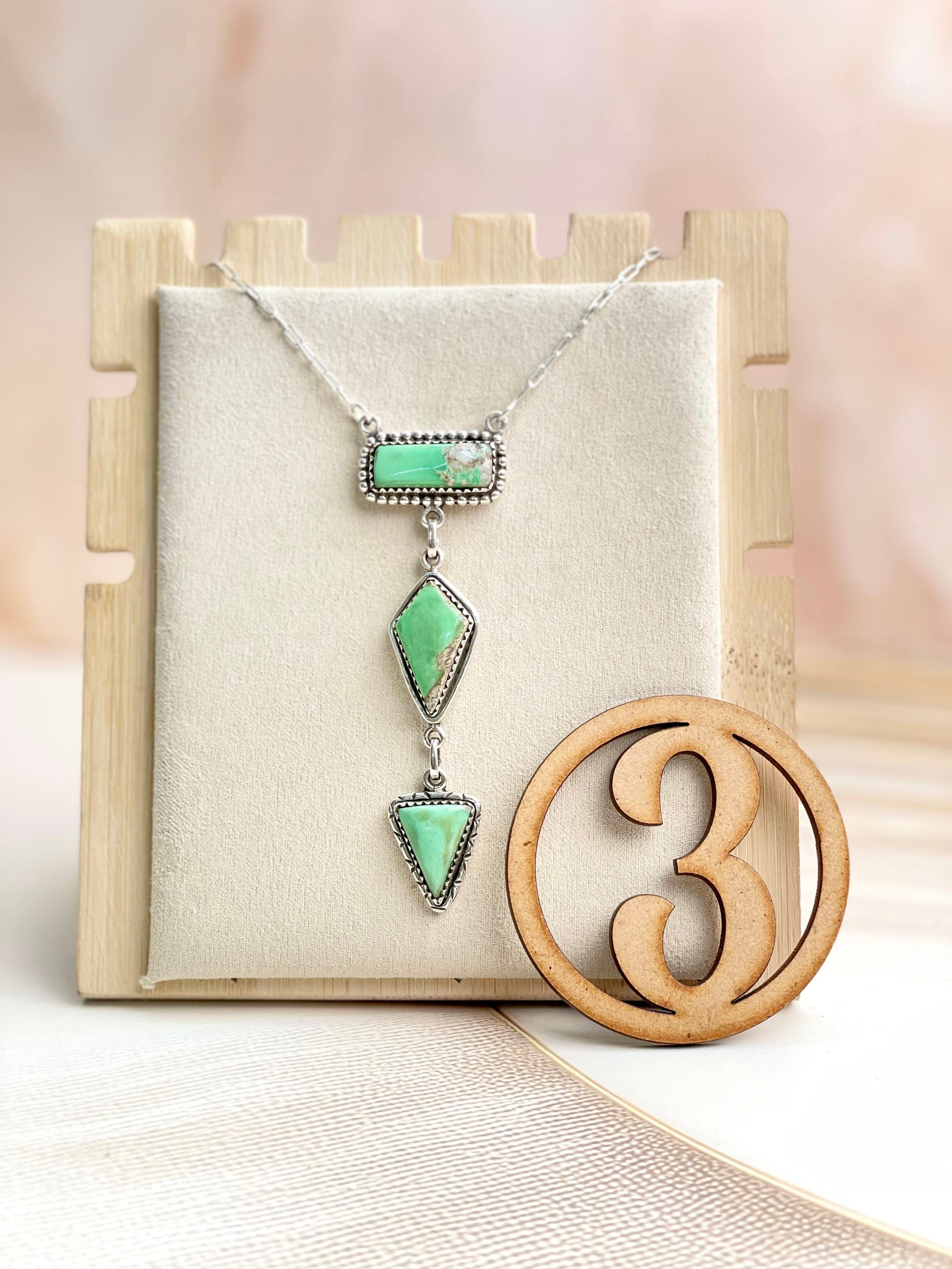 Australian Varascite Lariat Necklace Sno 15-Necklaces-Krush Kandy, Women's Online Fashion Boutique Located in Phoenix, Arizona (Scottsdale Area)