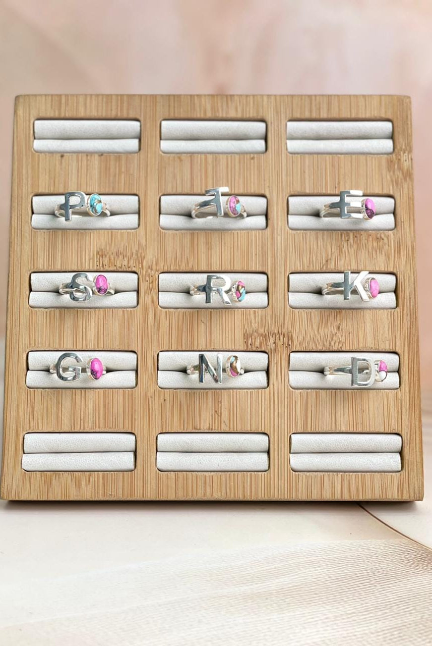 Dainty Initial Floater Rings-Rings-Krush Kandy, Women's Online Fashion Boutique Located in Phoenix, Arizona (Scottsdale Area)