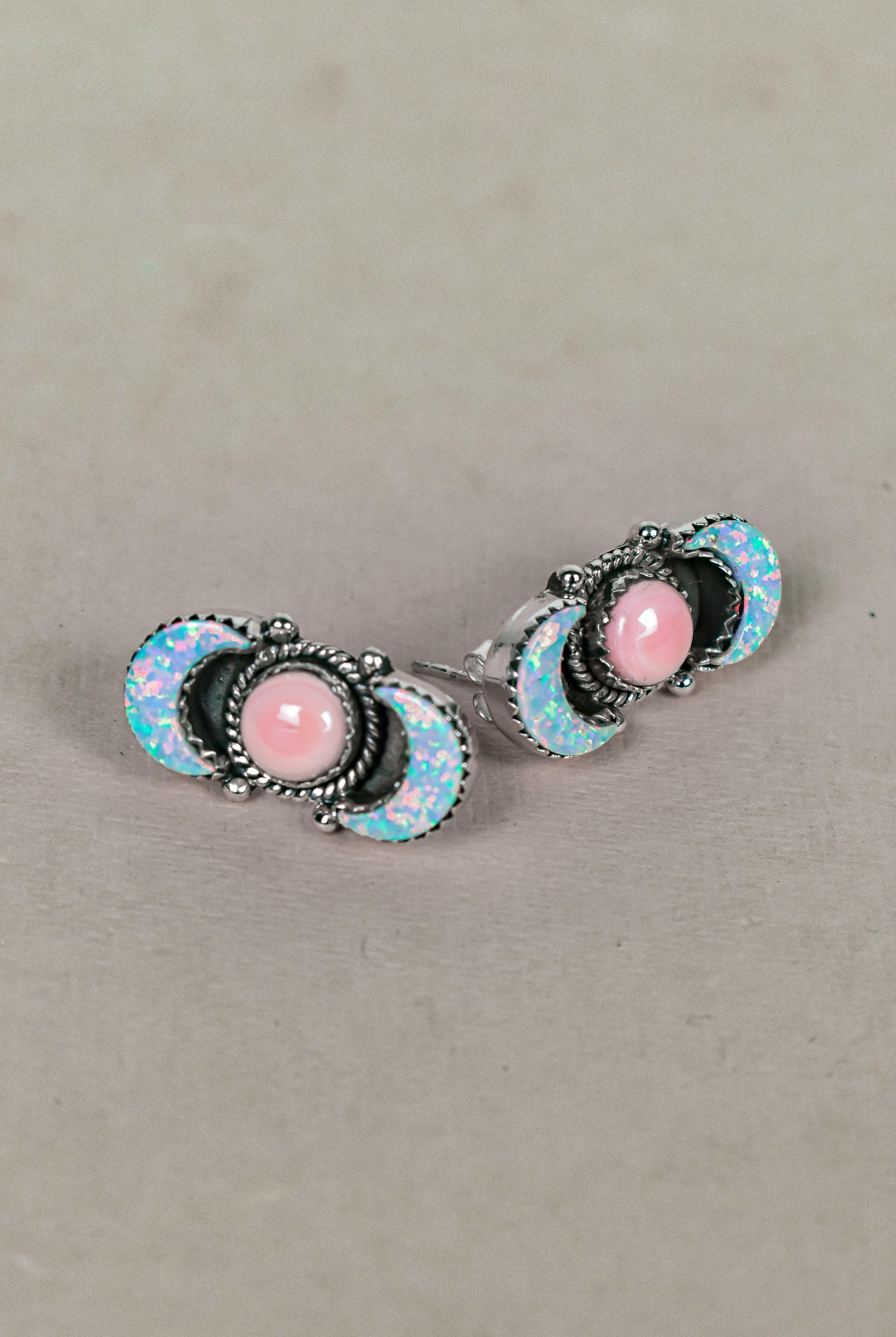 Lunar Crescent Sterling Silver Earring-Stud Earrings-Krush Kandy, Women's Online Fashion Boutique Located in Phoenix, Arizona (Scottsdale Area)