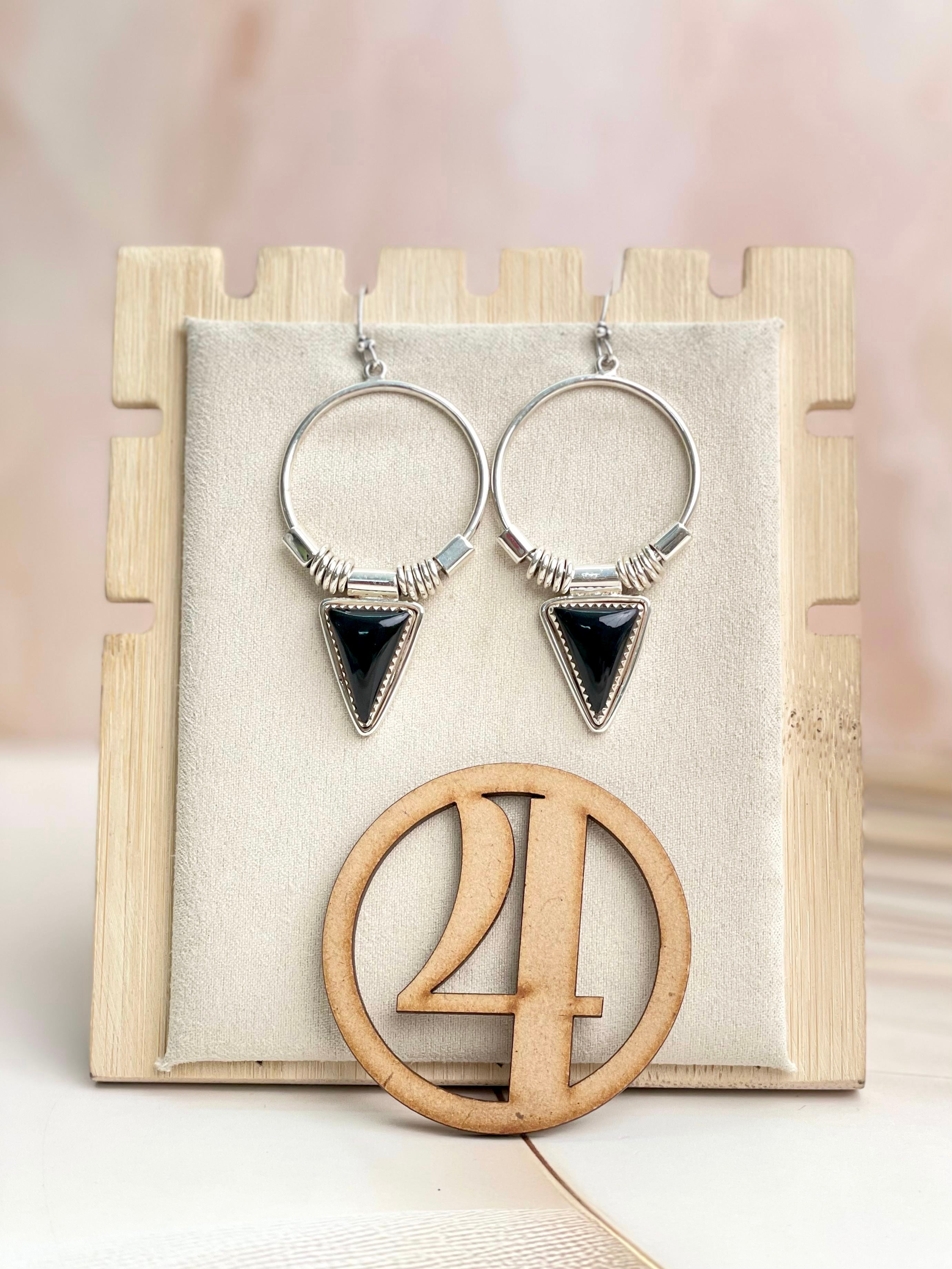 Southwest Triad Hoops sno 16-Earrings-Krush Kandy, Women's Online Fashion Boutique Located in Phoenix, Arizona (Scottsdale Area)
