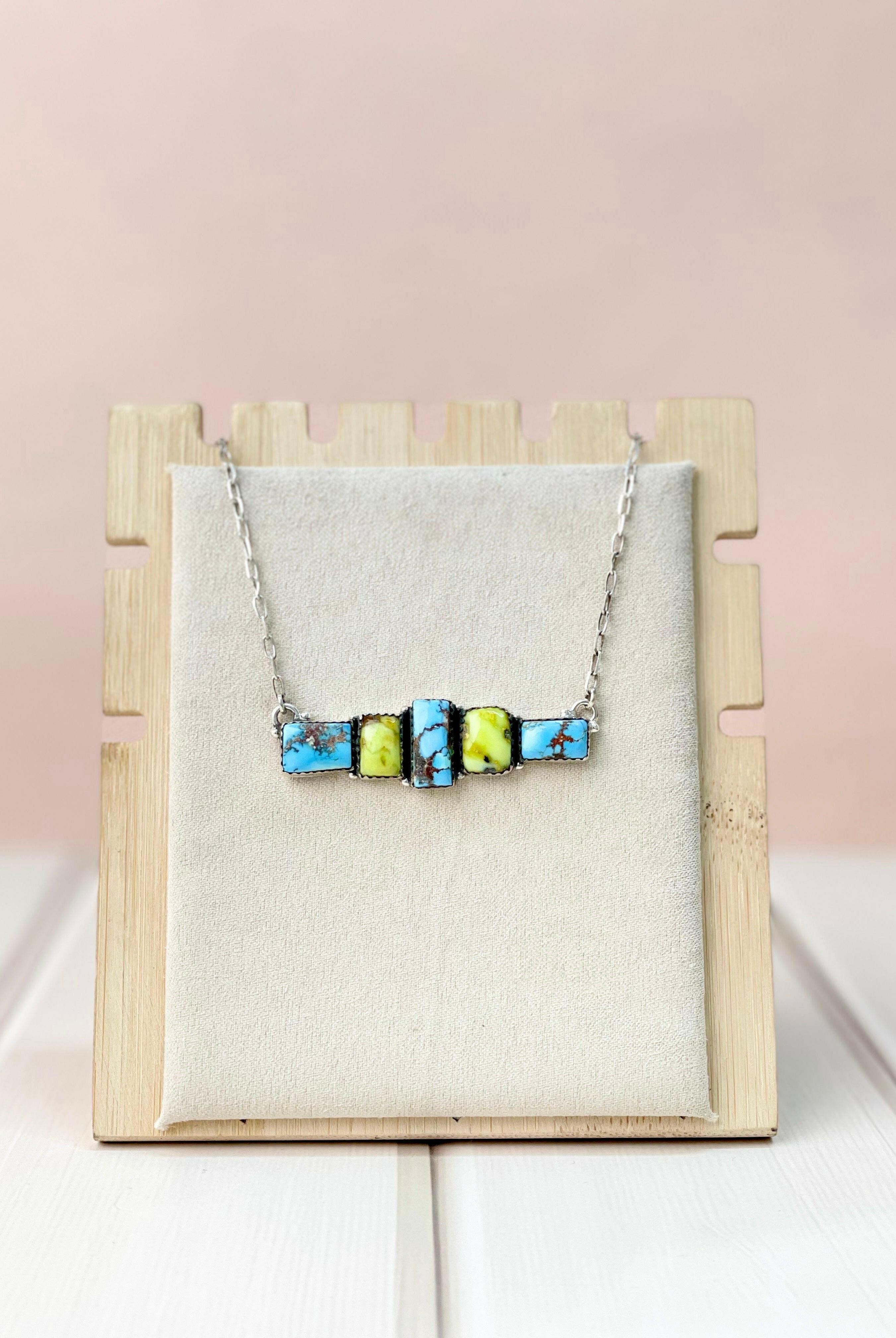 Palomino and Golden Hill Bar Necklace-Necklaces-Krush Kandy, Women's Online Fashion Boutique Located in Phoenix, Arizona (Scottsdale Area)