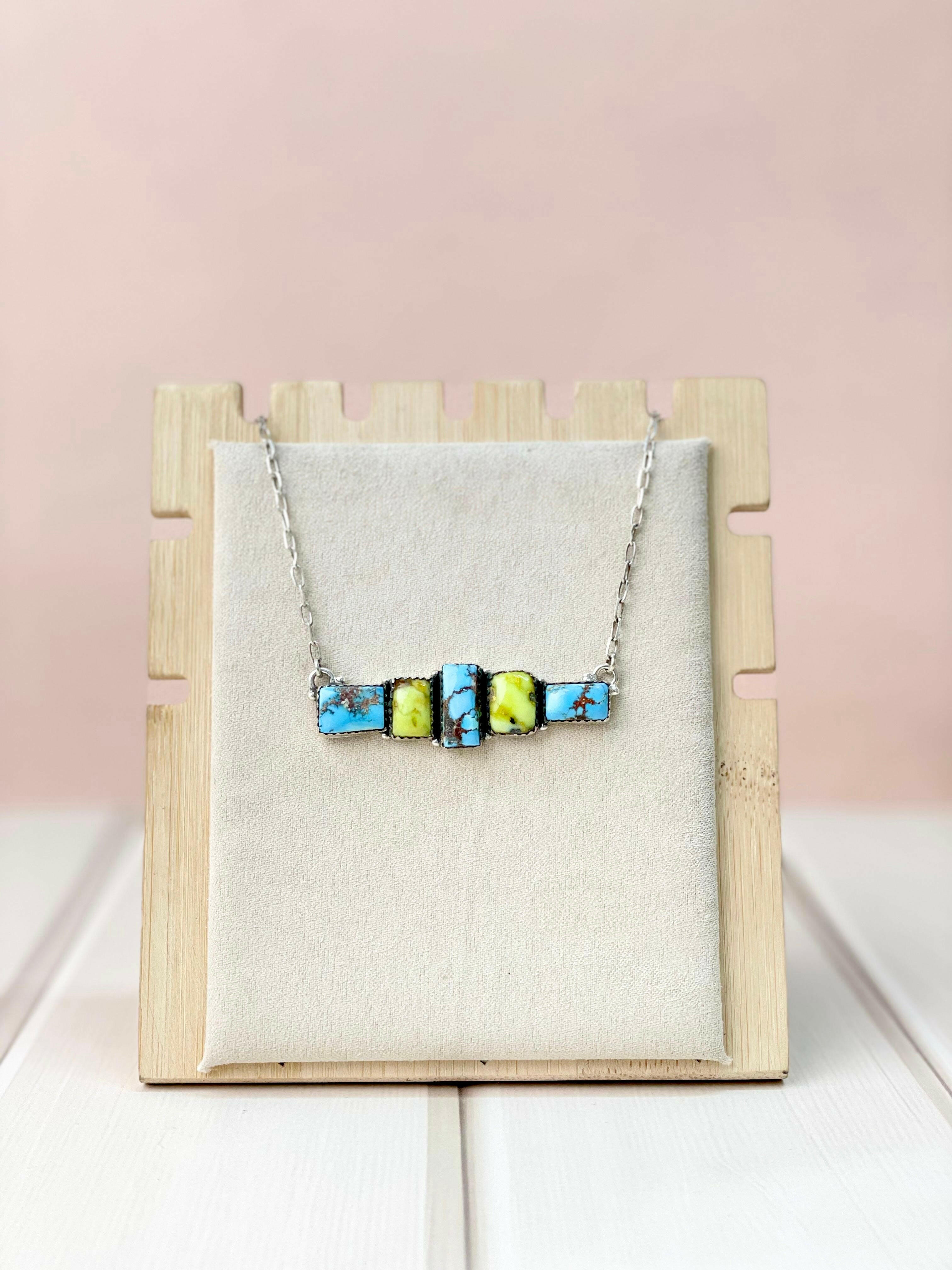 Palomino and Golden Hill Bar Necklace-Necklaces-Krush Kandy, Women's Online Fashion Boutique Located in Phoenix, Arizona (Scottsdale Area)