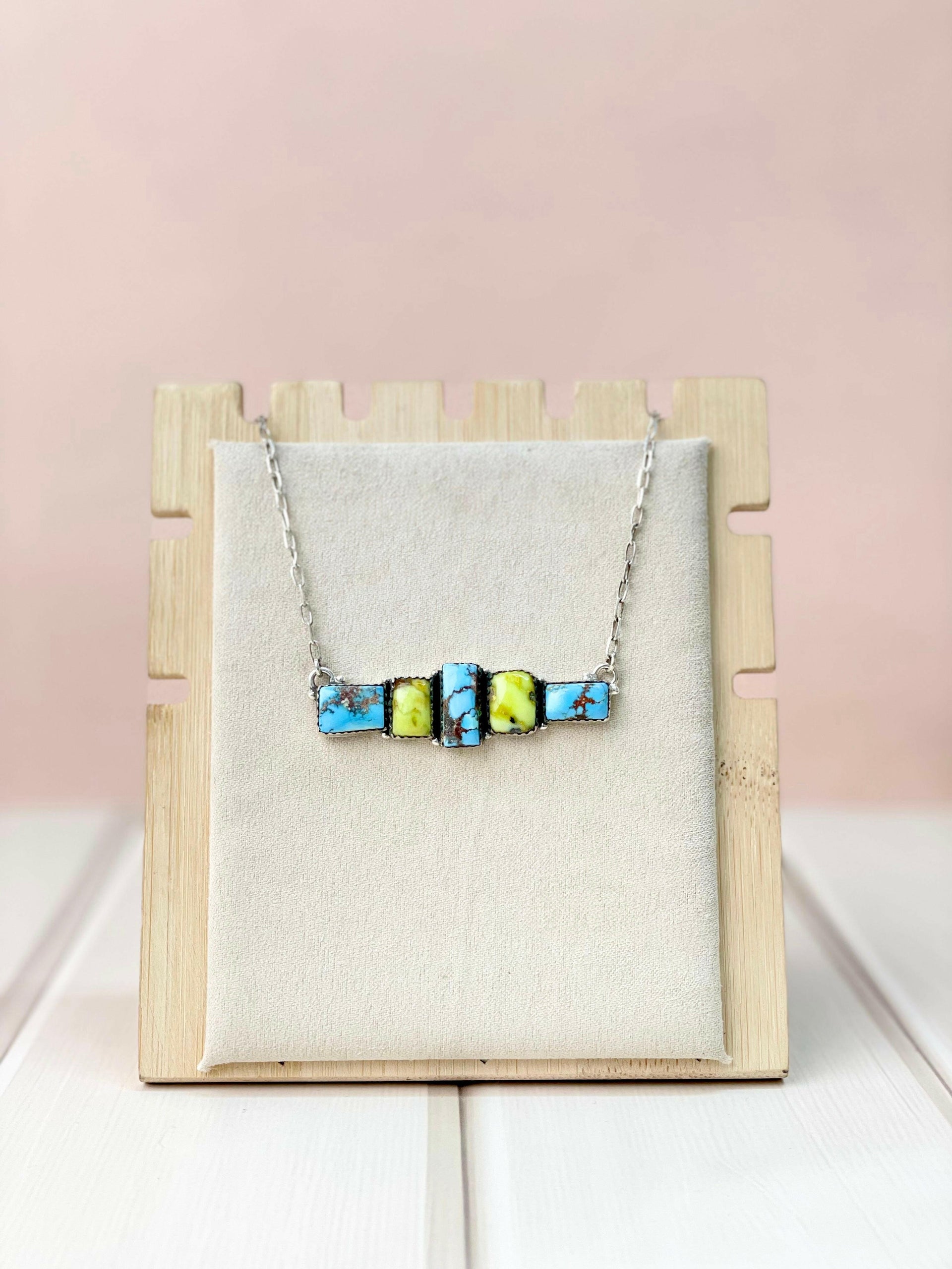 Palomino and Golden Hill Bar Necklace-Necklaces-Krush Kandy, Women's Online Fashion Boutique Located in Phoenix, Arizona (Scottsdale Area)