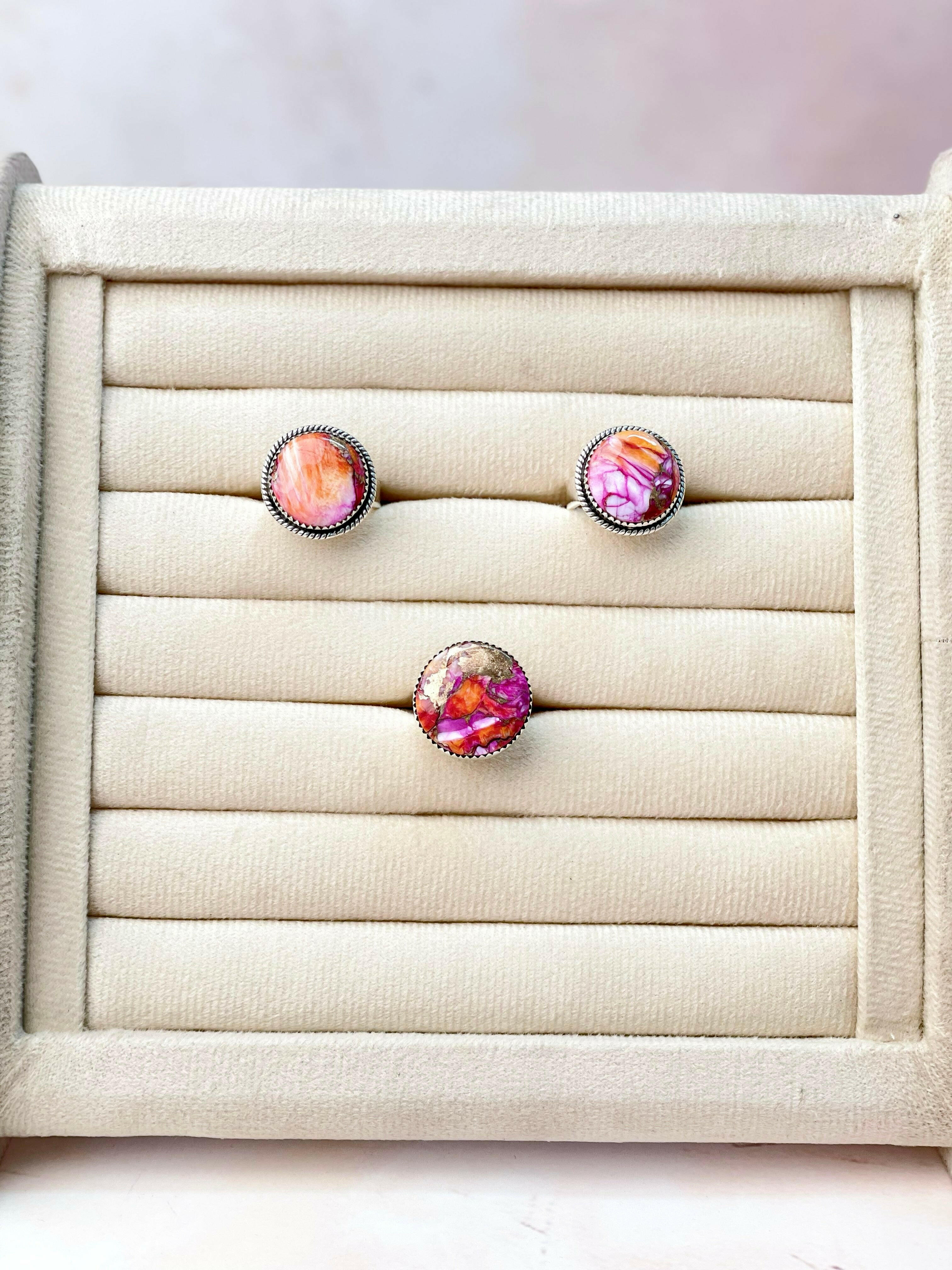 Star Burst Slab Stone Rings-Rings-Krush Kandy, Women's Online Fashion Boutique Located in Phoenix, Arizona (Scottsdale Area)