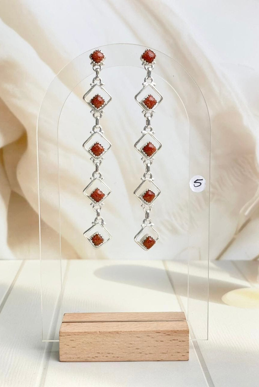 Square Dancing Dangle Earrings-Earrings-Krush Kandy, Women's Online Fashion Boutique Located in Phoenix, Arizona (Scottsdale Area)