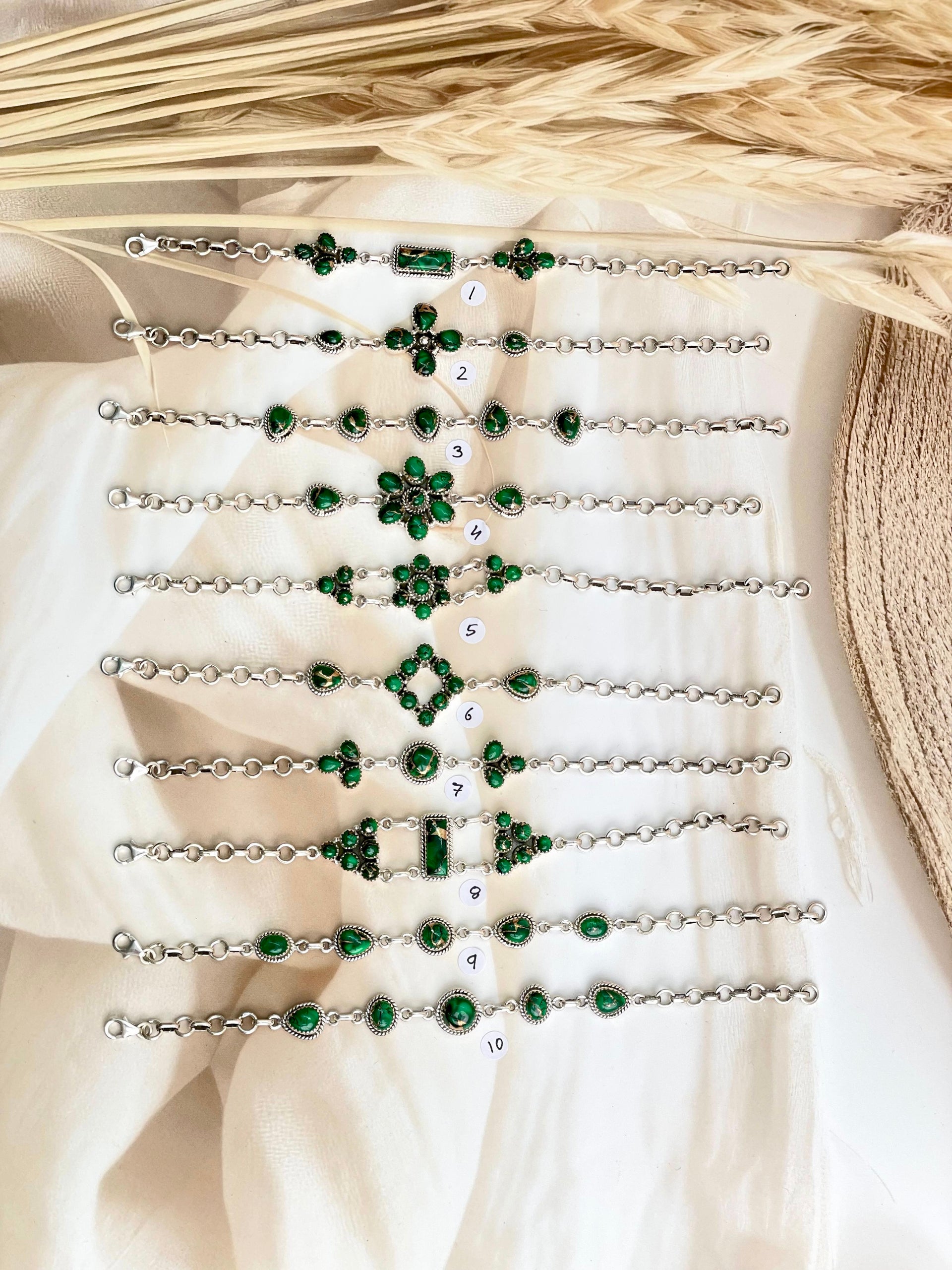 Irish Green Dahlia Bracelets sno 28-Bracelets-Krush Kandy, Women's Online Fashion Boutique Located in Phoenix, Arizona (Scottsdale Area)