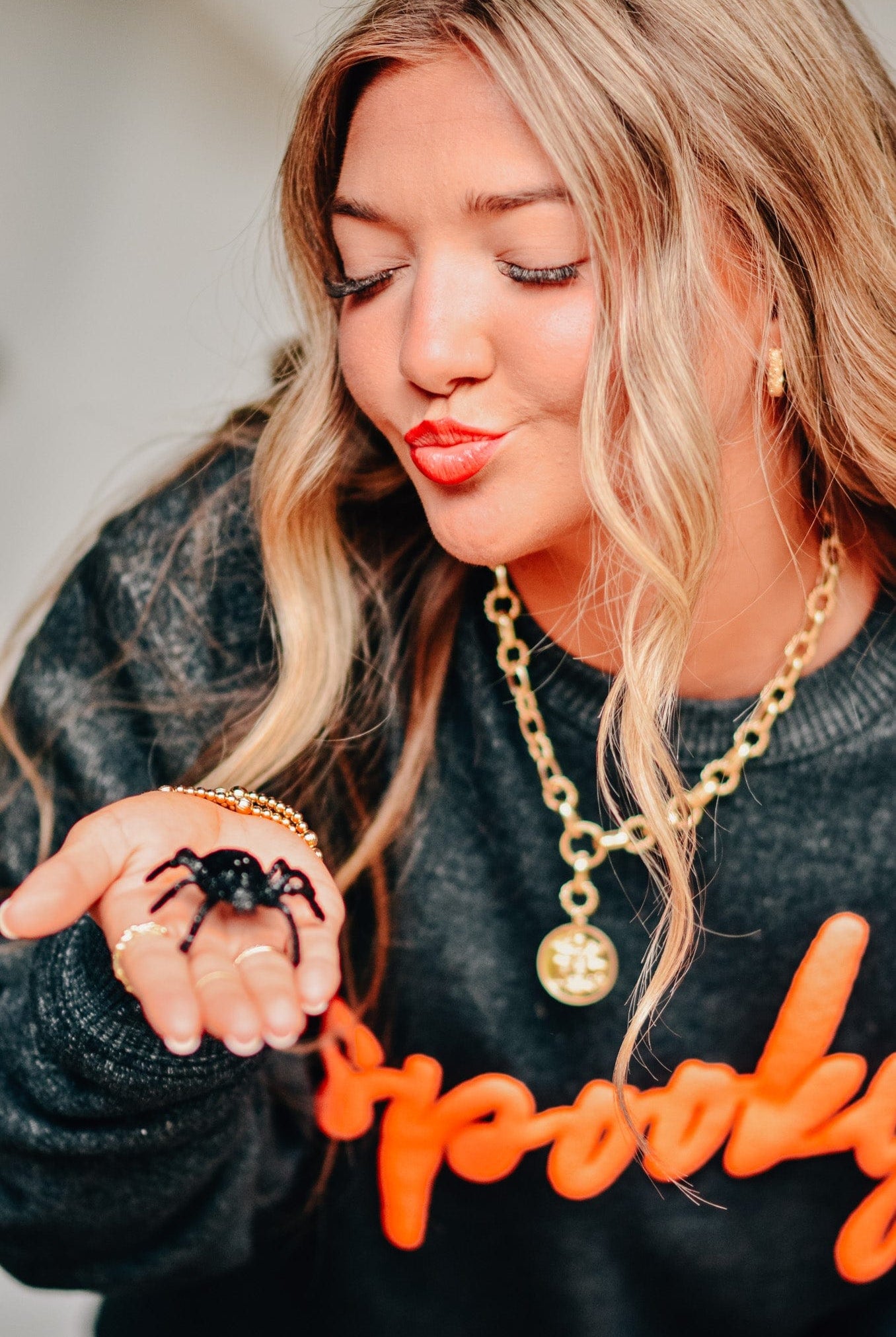 Spooky Knit Sweatshirt-Krush Kandy, Women's Online Fashion Boutique Located in Phoenix, Arizona (Scottsdale Area)