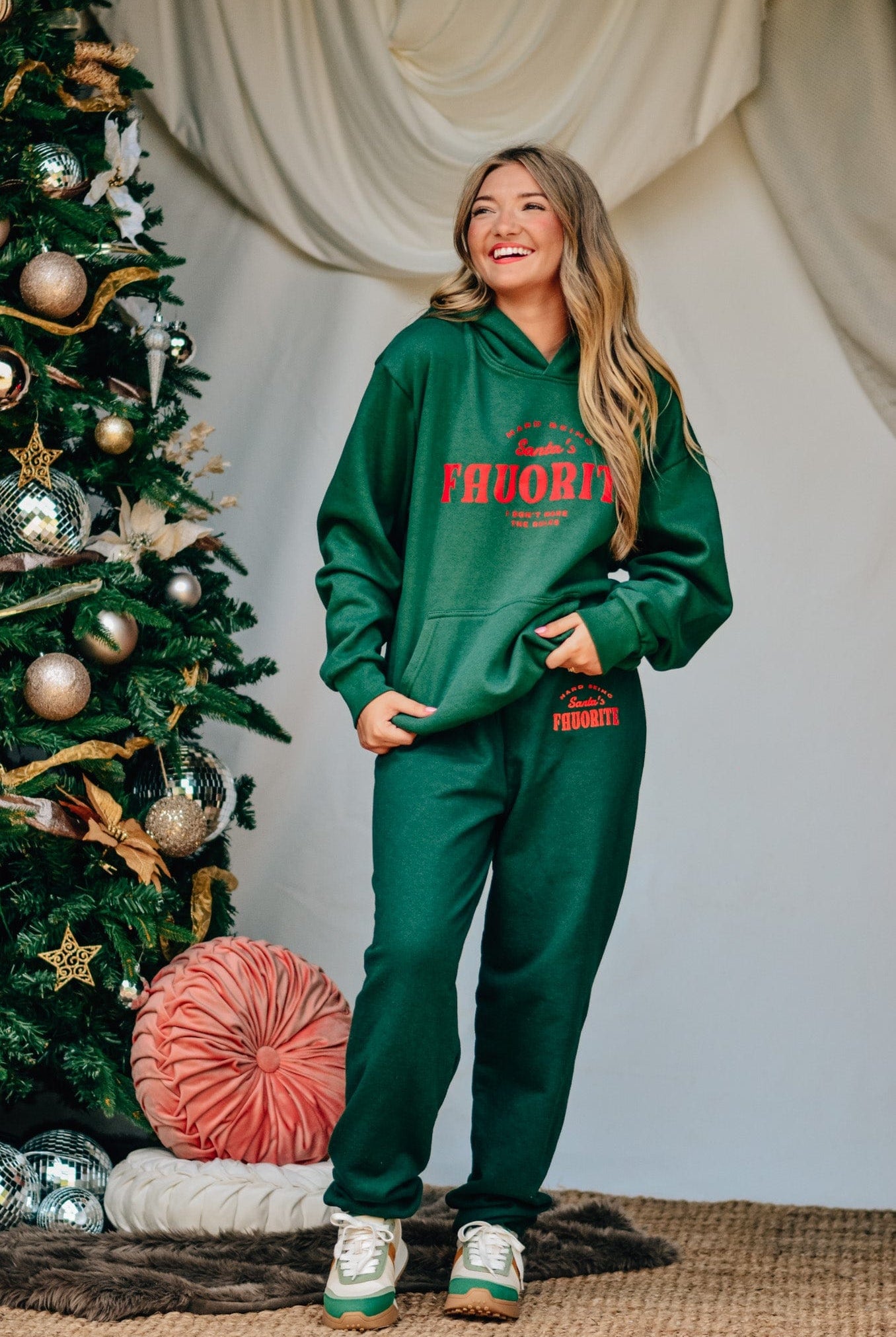 Santa's Favorite Hoodie-Krush Kandy, Women's Online Fashion Boutique Located in Phoenix, Arizona (Scottsdale Area)