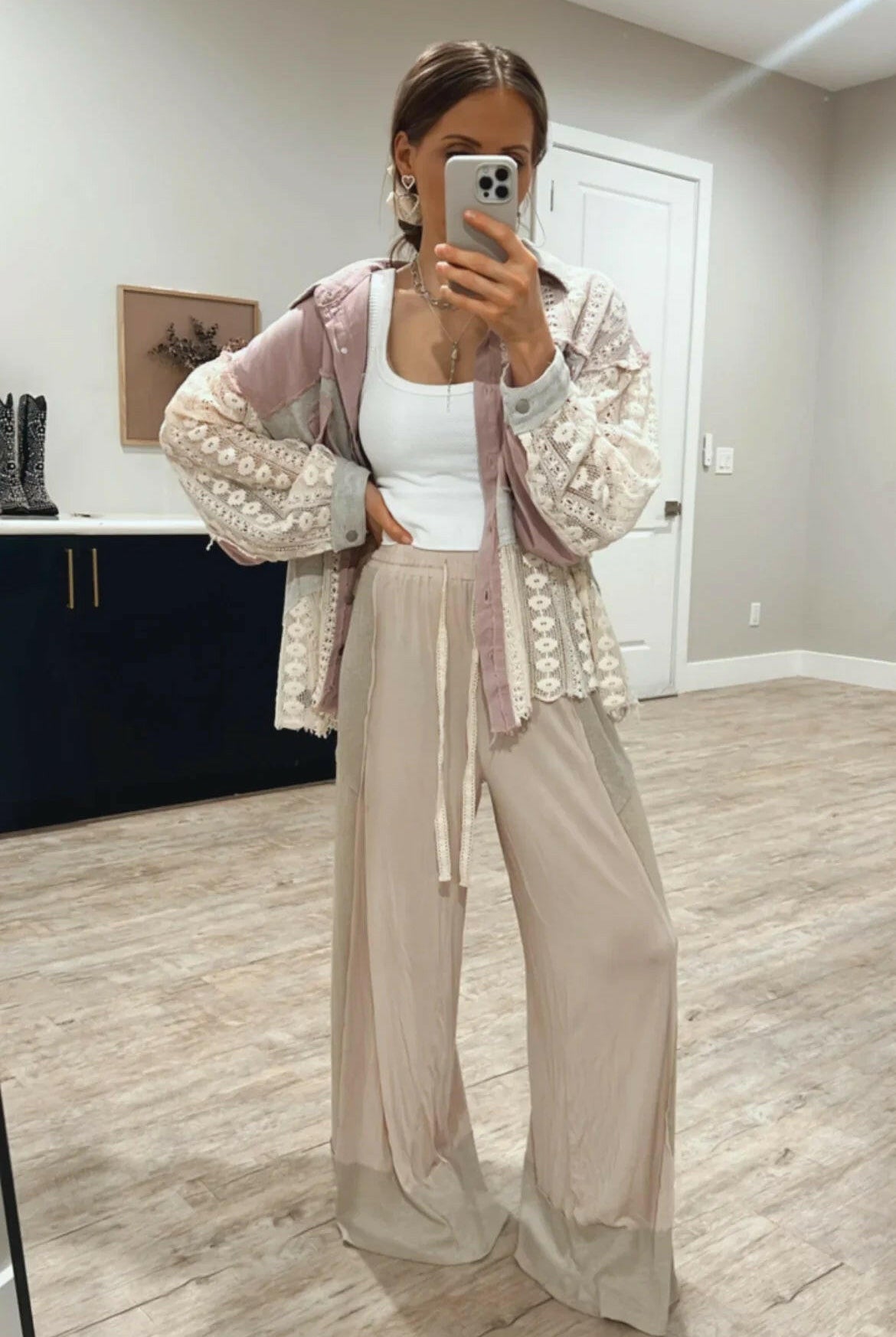 Elastic Waistband Color Block Solid Knit Pants-Pants-Krush Kandy, Women's Online Fashion Boutique Located in Phoenix, Arizona (Scottsdale Area)