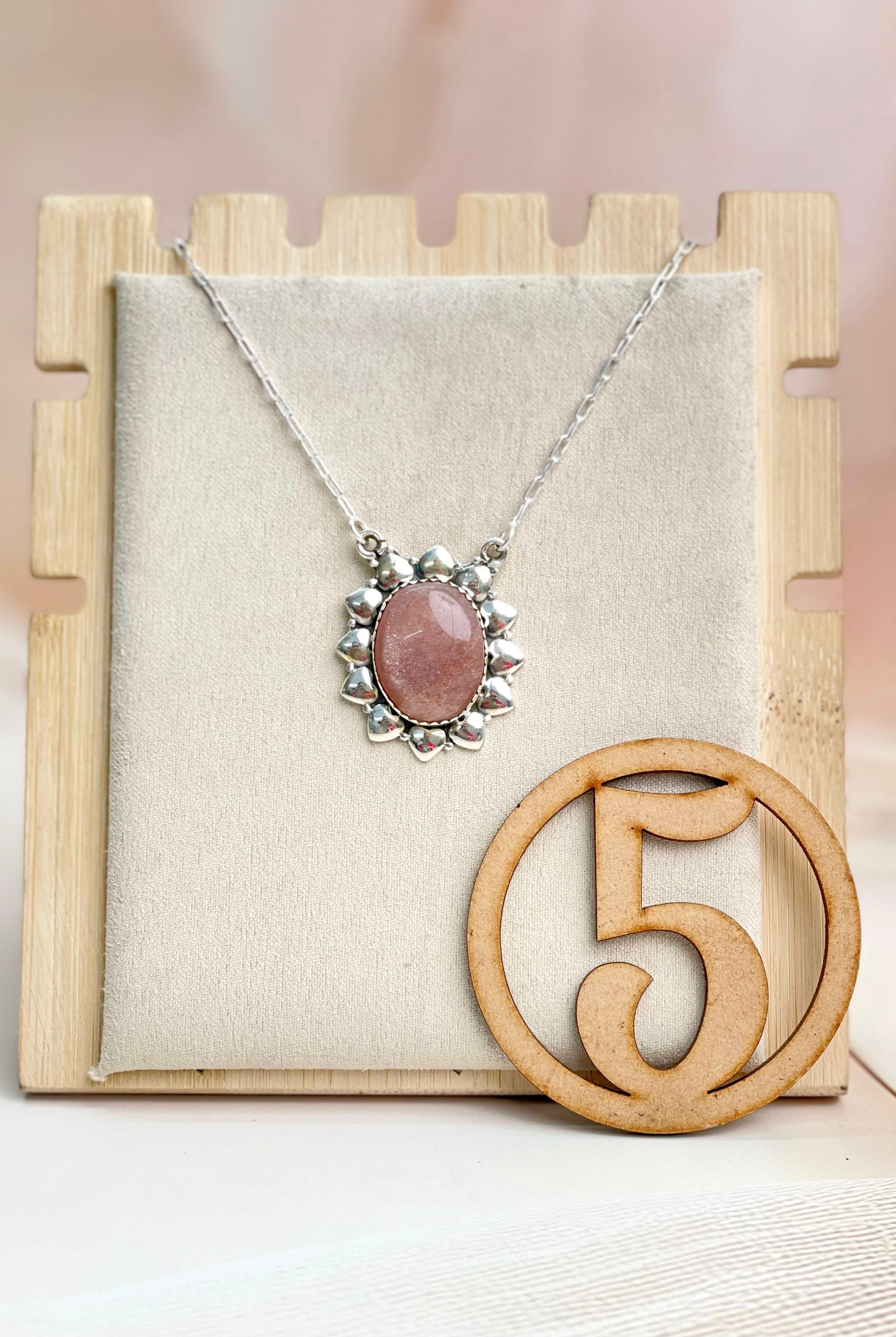 Sunstone Slab Necklace sno 32-Necklaces-Krush Kandy, Women's Online Fashion Boutique Located in Phoenix, Arizona (Scottsdale Area)
