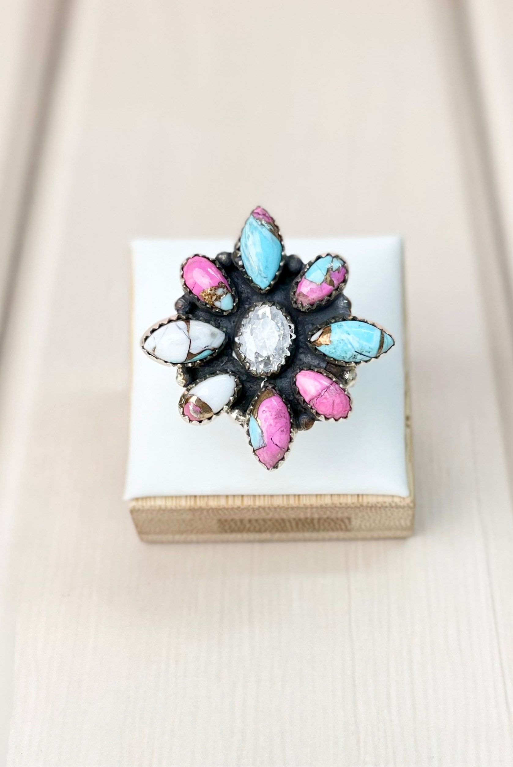 Boho Chic Cotton Candy Western Ring-Rings-Krush Kandy, Women's Online Fashion Boutique Located in Phoenix, Arizona (Scottsdale Area)