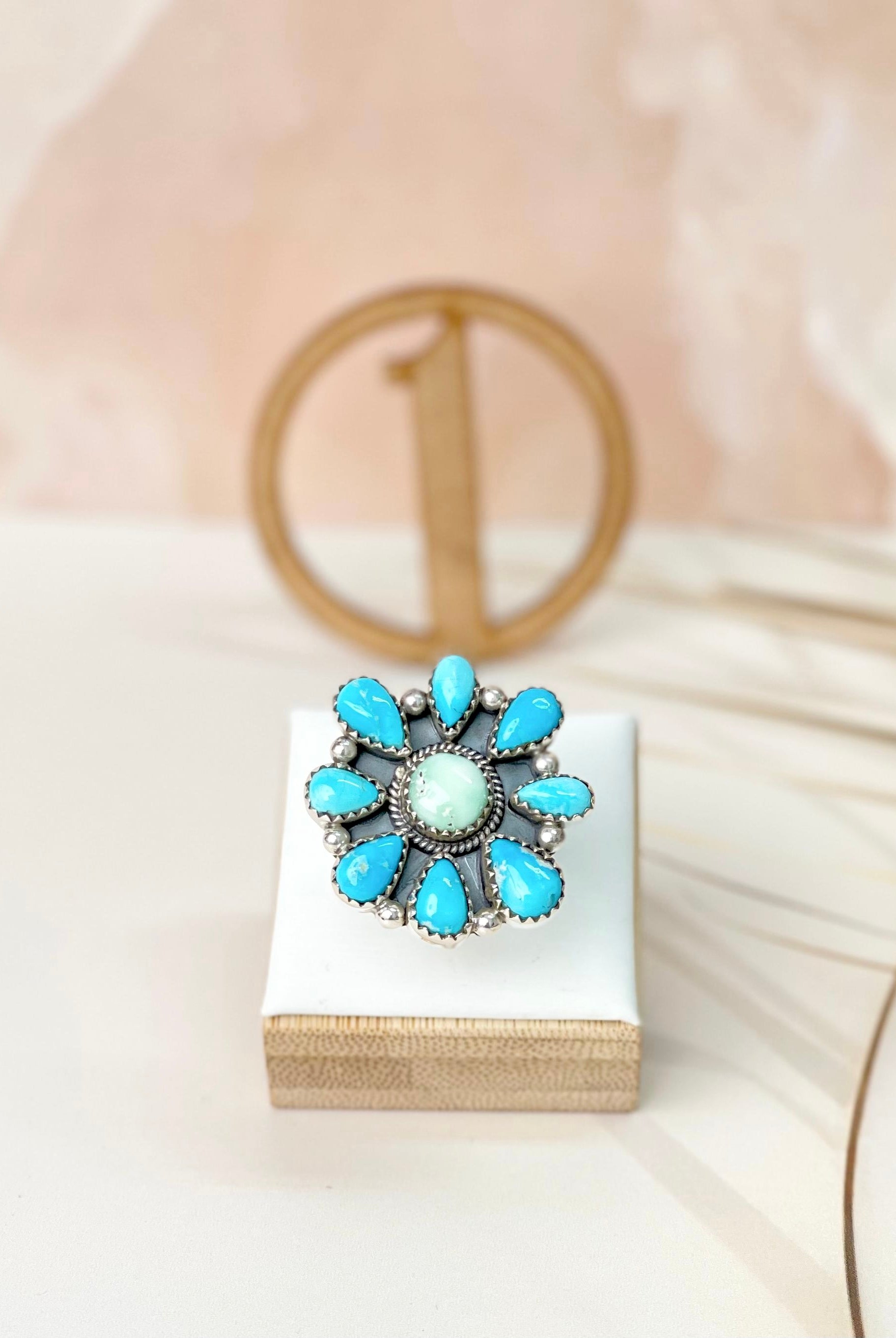 White Water Turquoise & Paloma Western Rings Bno. 9-Rings-Krush Kandy, Women's Online Fashion Boutique Located in Phoenix, Arizona (Scottsdale Area)