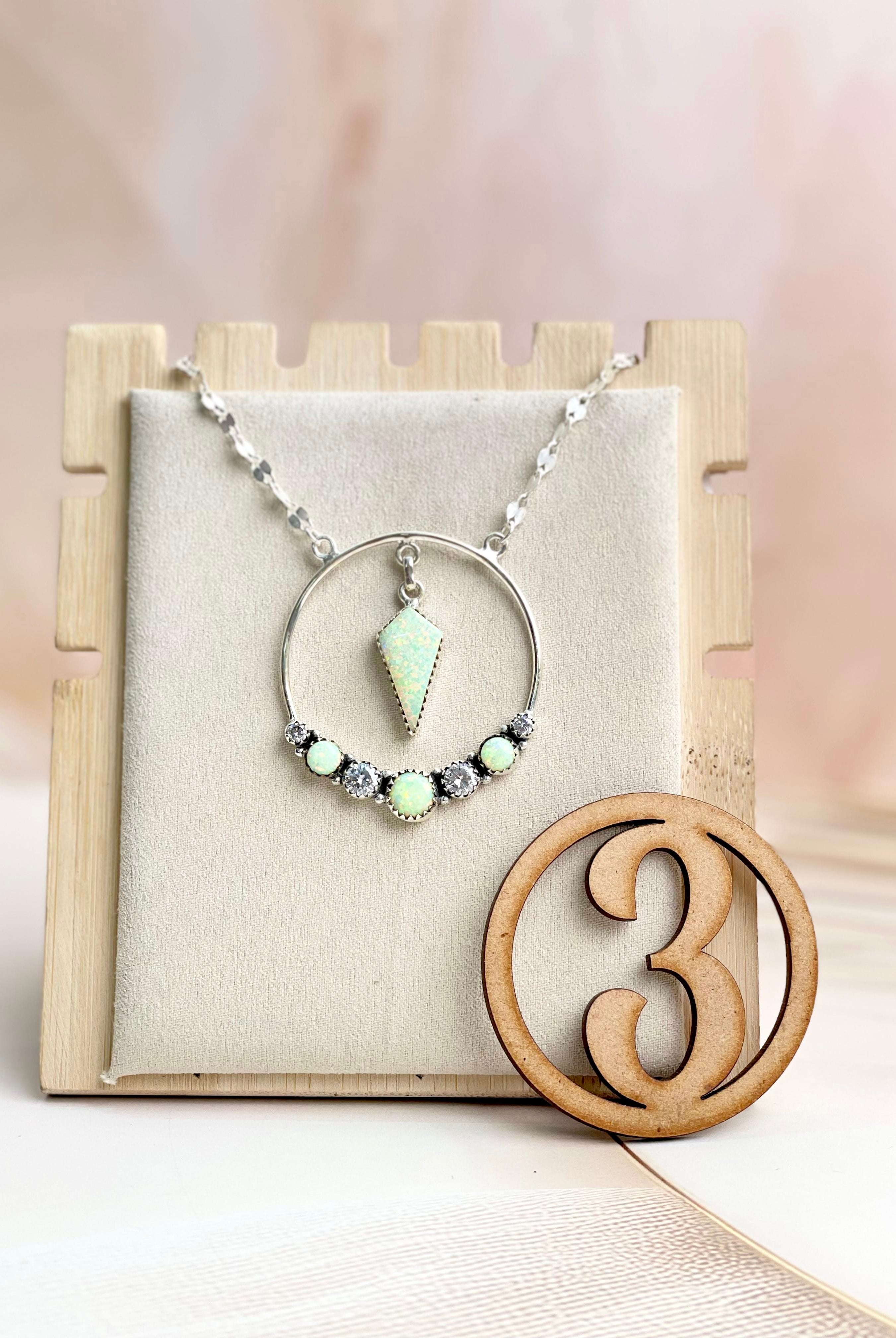 Boho Opal Tassels Necklace Sno 23-Necklaces-Krush Kandy, Women's Online Fashion Boutique Located in Phoenix, Arizona (Scottsdale Area)