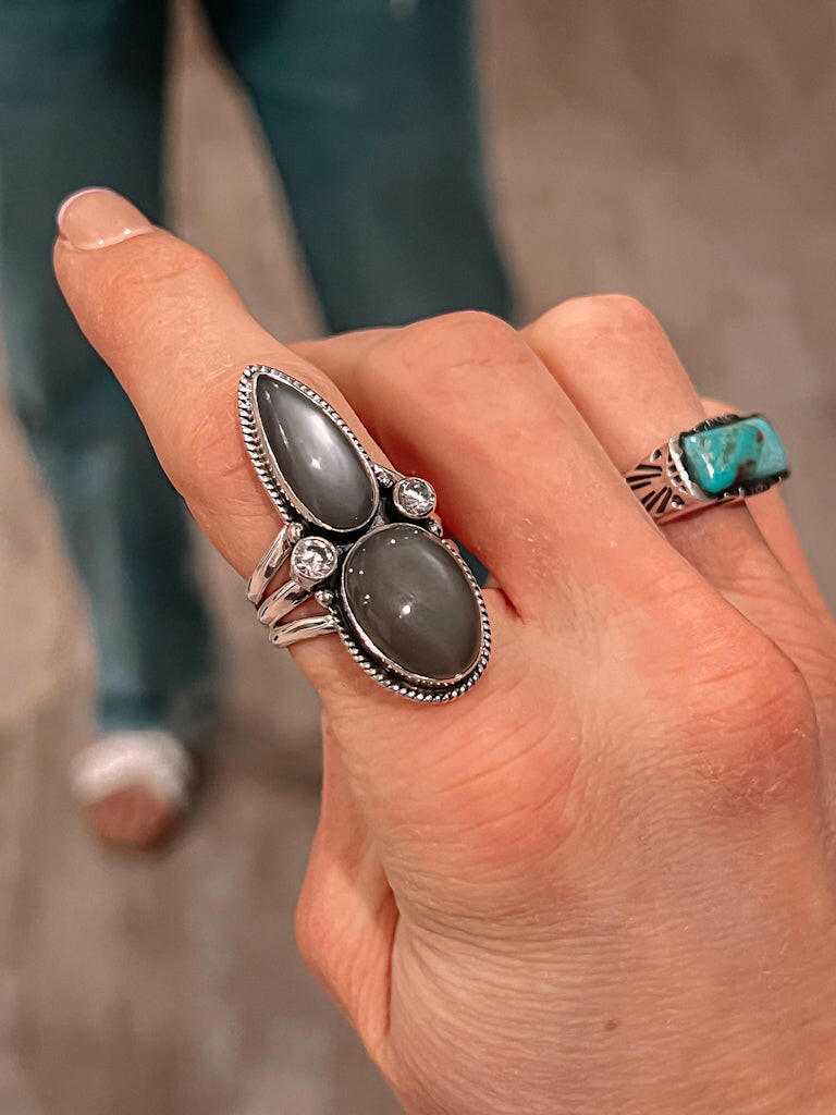 One Wish Single Stone Ring-Statement Rings-Krush Kandy, Women's Online Fashion Boutique Located in Phoenix, Arizona (Scottsdale Area)