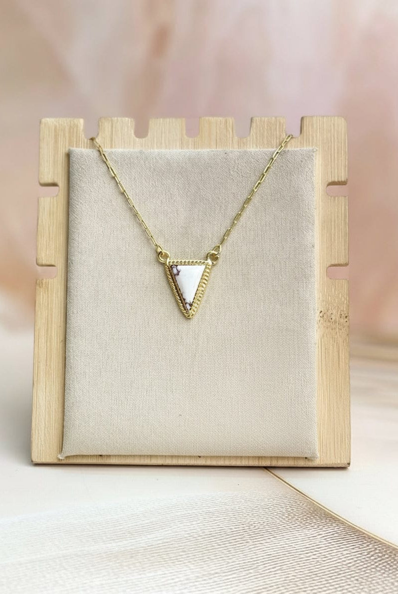 Triad Gold over Silver Multi Stone Necklace-Necklaces-Krush Kandy, Women's Online Fashion Boutique Located in Phoenix, Arizona (Scottsdale Area)