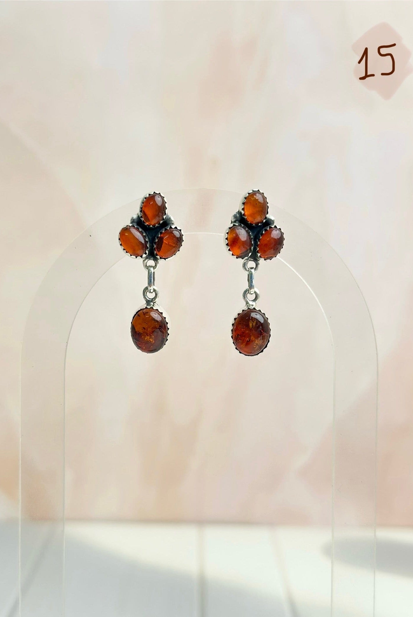 Amber, Turquoise & Crystals Mixed Earrings-Earrings-Krush Kandy, Women's Online Fashion Boutique Located in Phoenix, Arizona (Scottsdale Area)