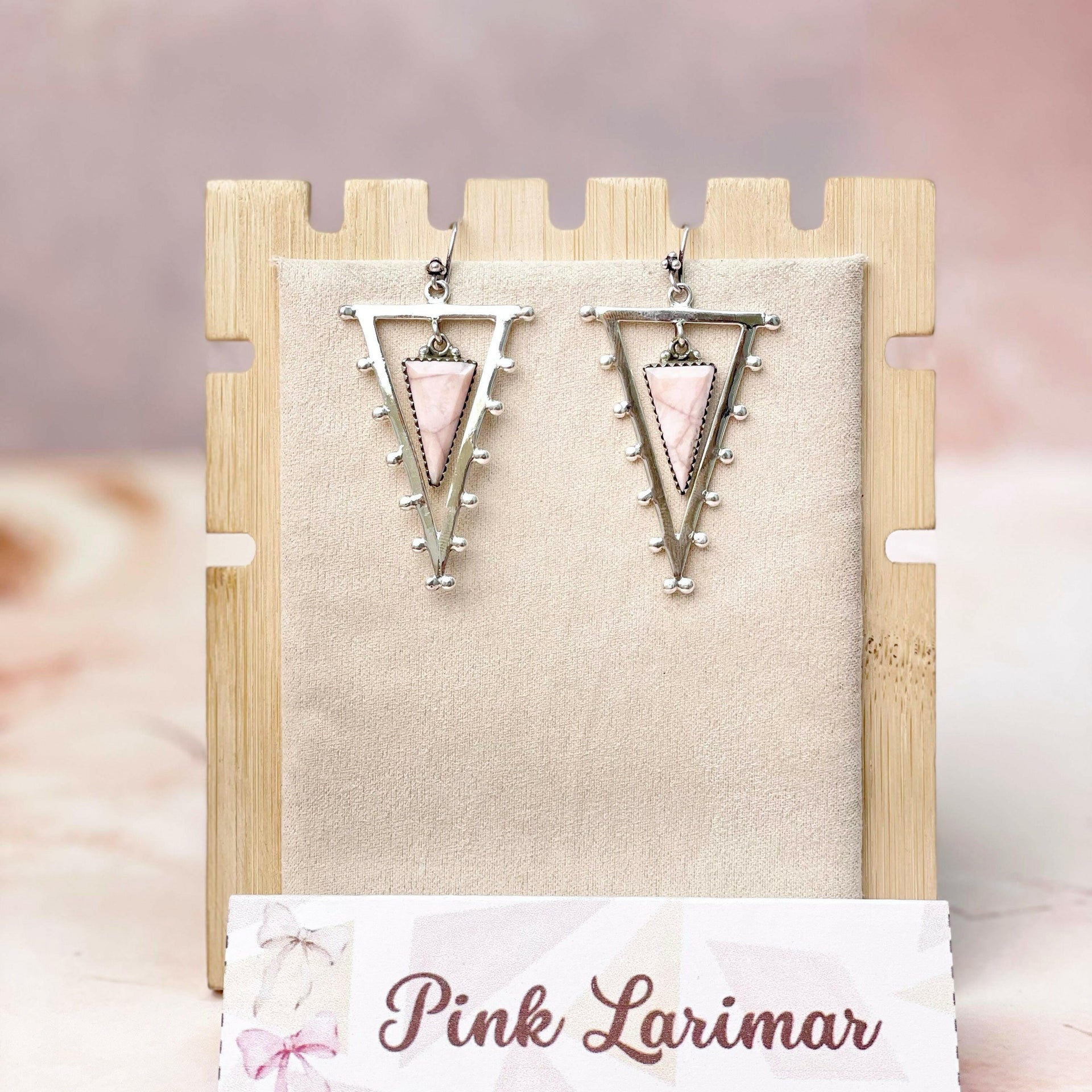 Tori's Bold Sterling Triad Stone Earrings | MADE TO ORDER-Earrings-Krush Kandy, Women's Online Fashion Boutique Located in Phoenix, Arizona (Scottsdale Area)