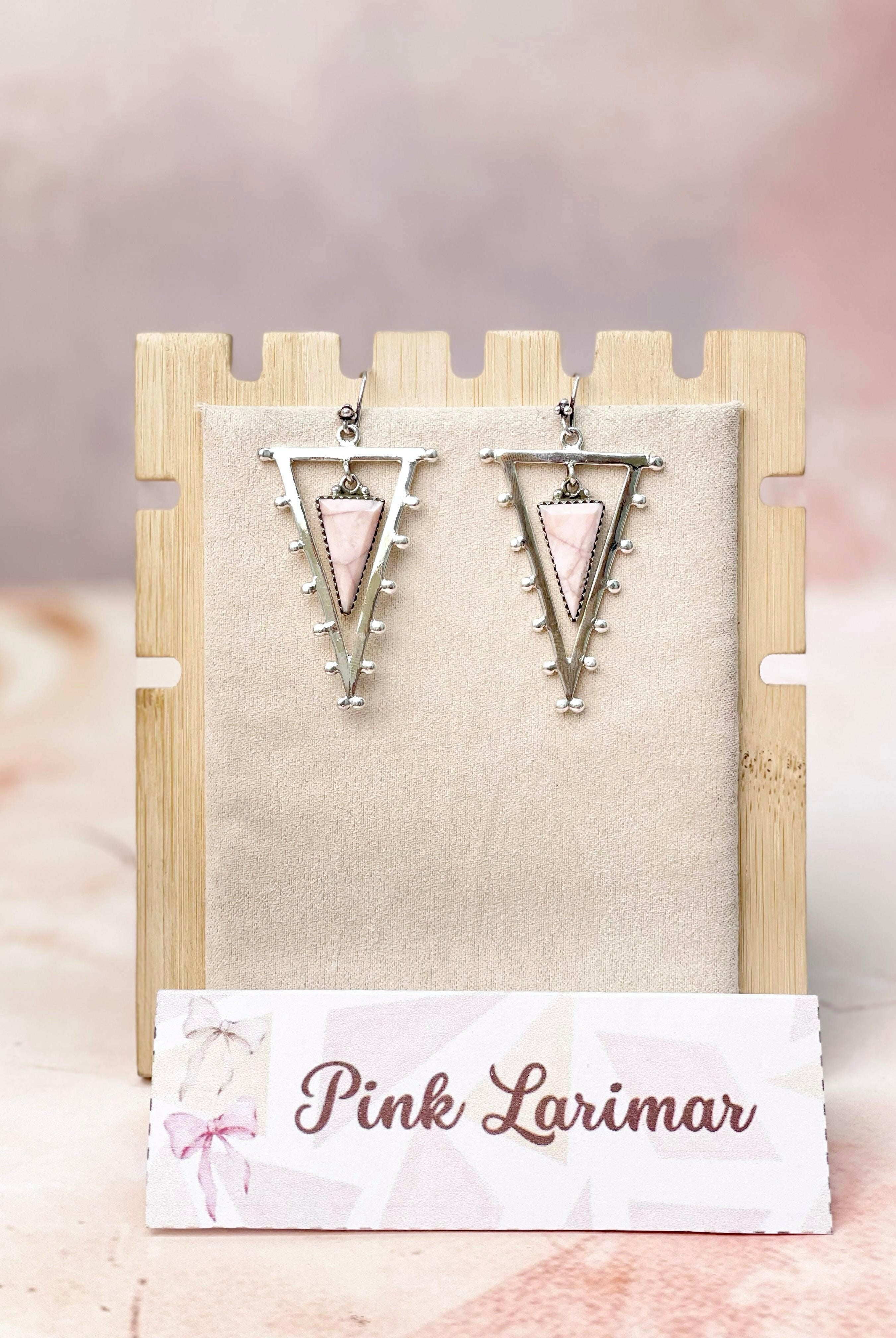 Tori's Bold Sterling Triad Stone Earrings | MADE TO ORDER-Earrings-Krush Kandy, Women's Online Fashion Boutique Located in Phoenix, Arizona (Scottsdale Area)