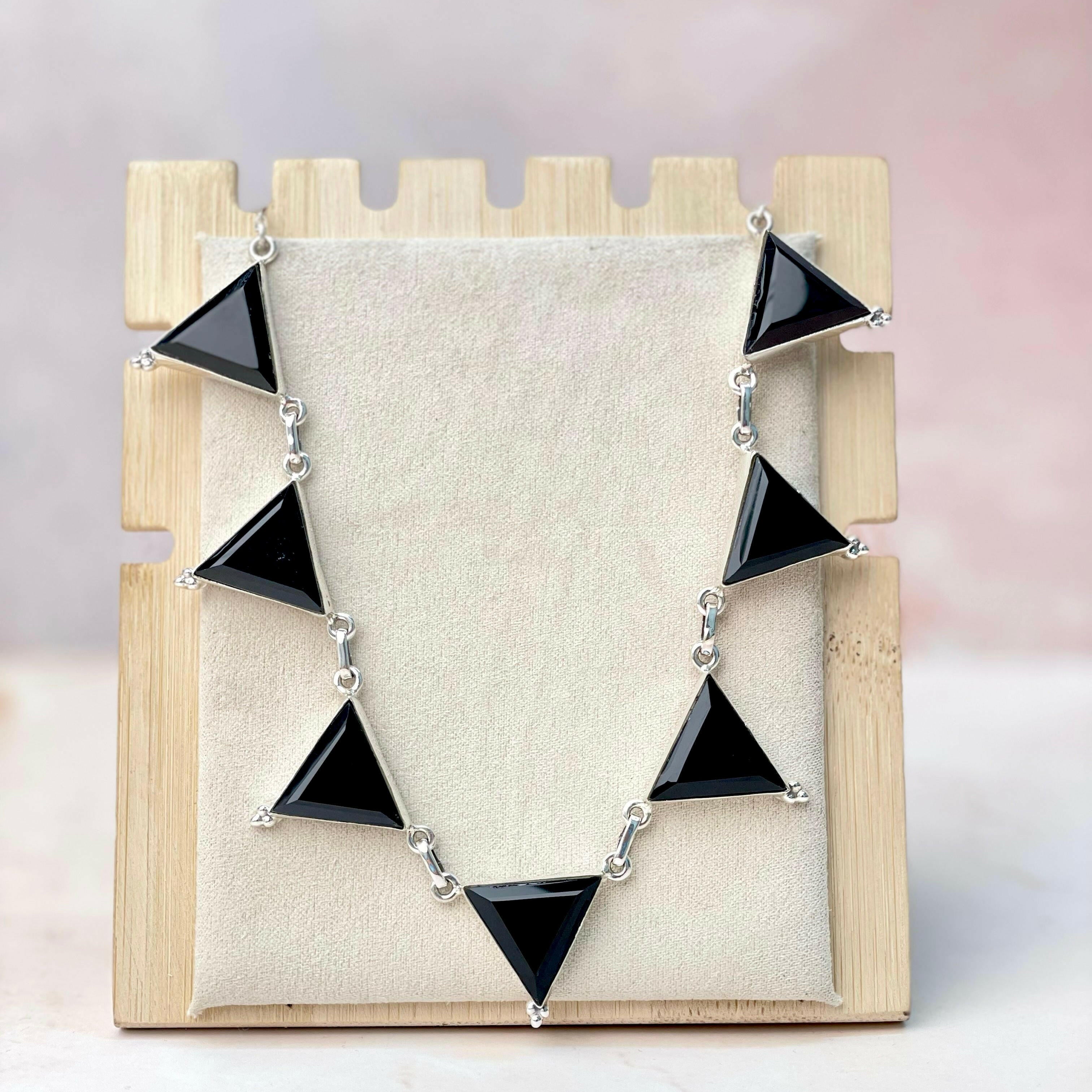 Tiffany's Triangle Necklace-Necklaces-Krush Kandy, Women's Online Fashion Boutique Located in Phoenix, Arizona (Scottsdale Area)