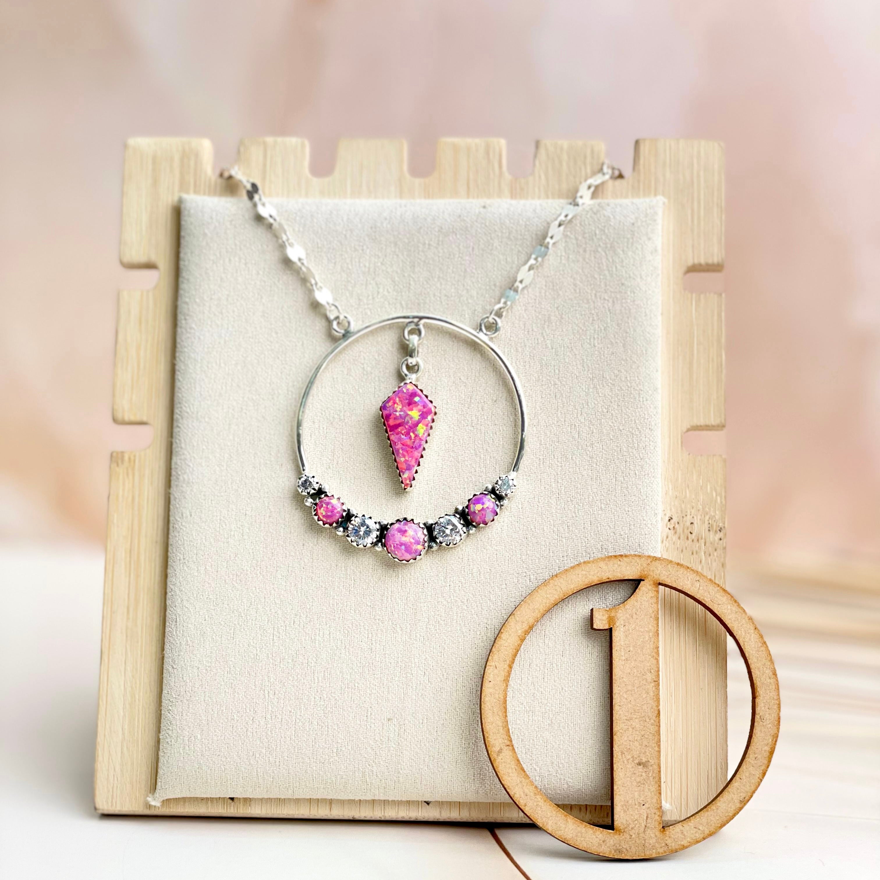 Boho Opal Tassels Necklace Sno 23-Necklaces-Krush Kandy, Women's Online Fashion Boutique Located in Phoenix, Arizona (Scottsdale Area)