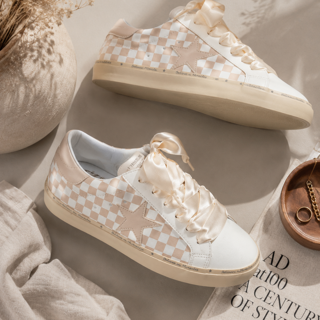 KRUSH KANDY EXCLUSIVE: Harley's Checkmate Checkered Sneaker