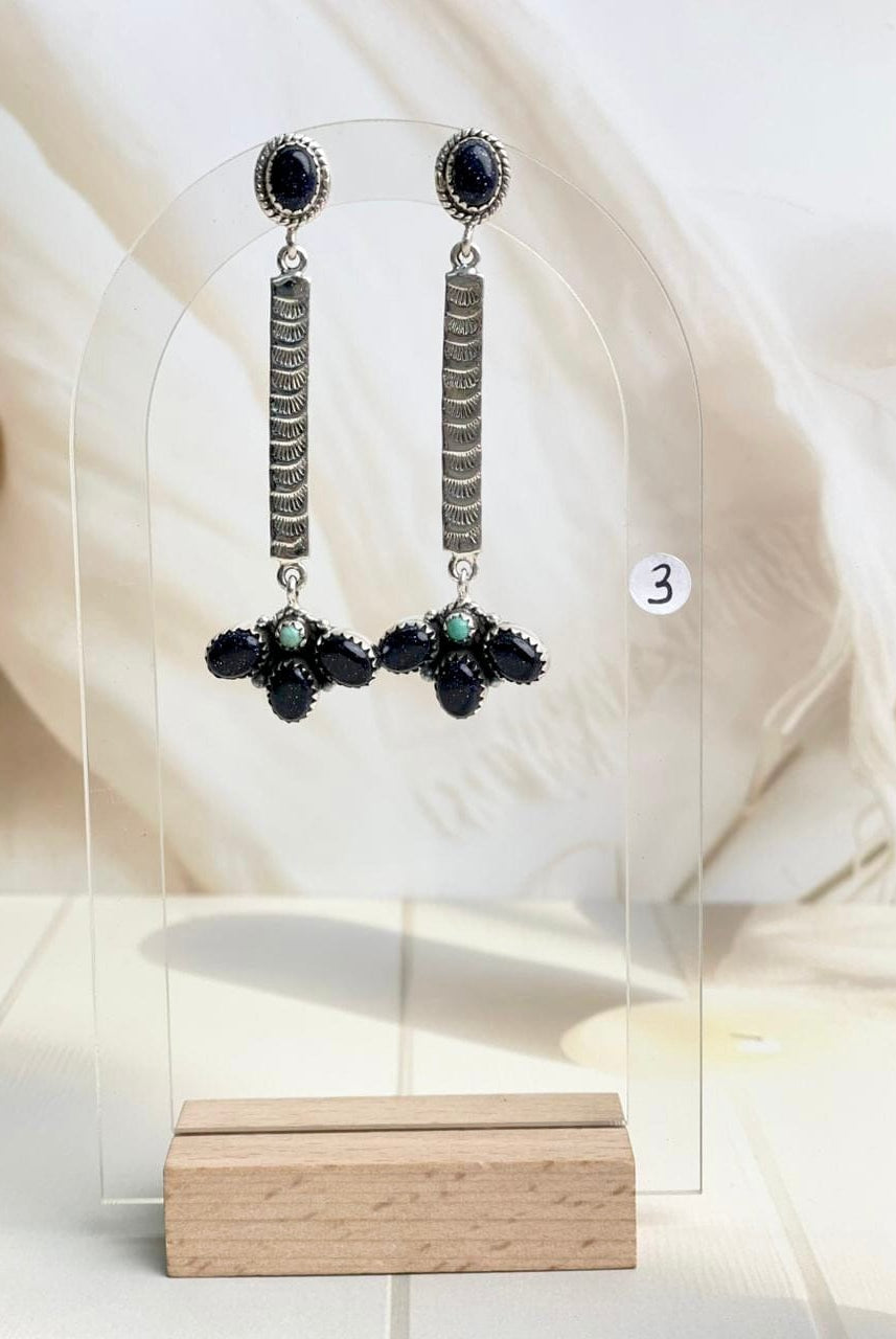 Boho Bar Stones Drop Dangle Earrings-Earrings-Krush Kandy, Women's Online Fashion Boutique Located in Phoenix, Arizona (Scottsdale Area)
