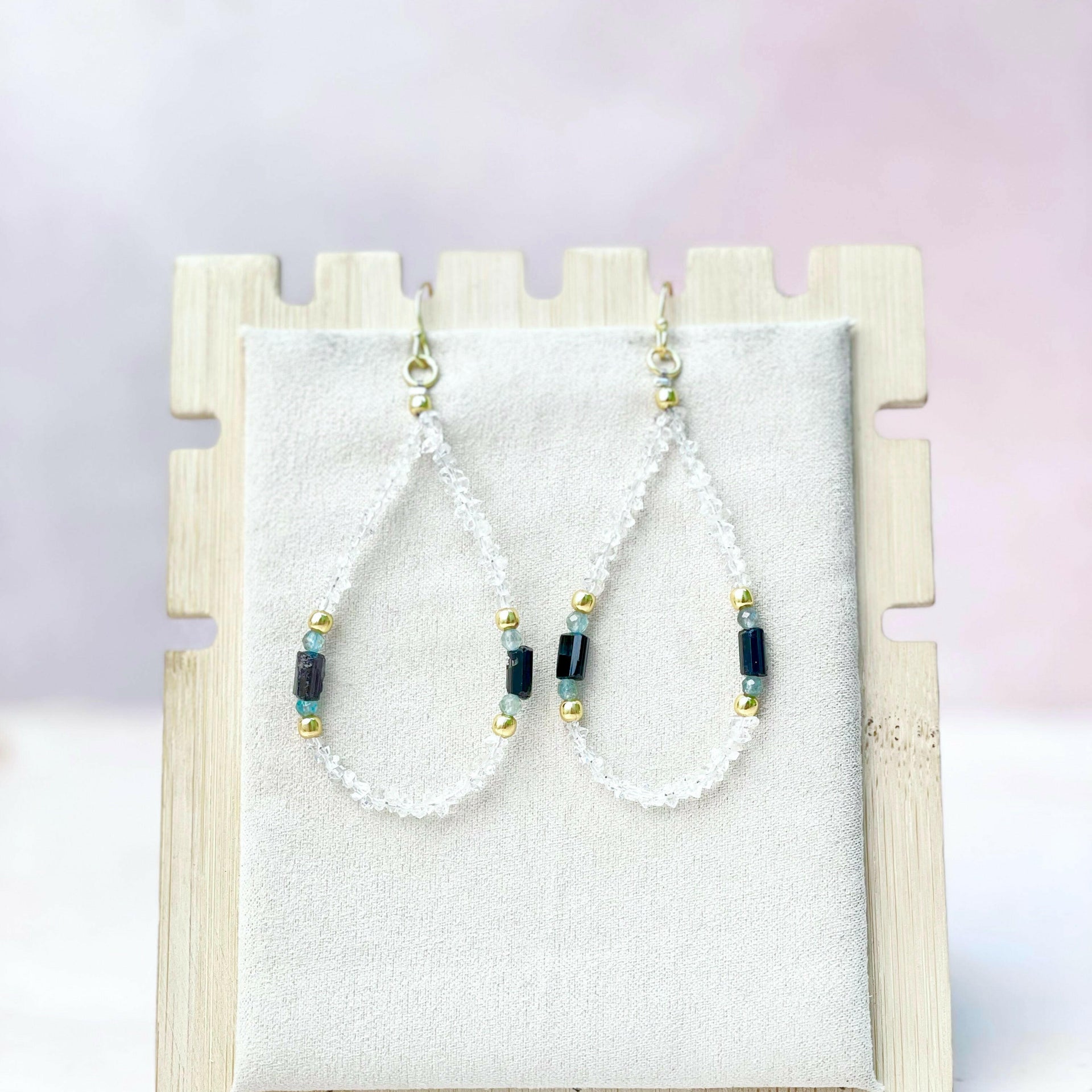 Herkimer Bling Multi Gem Earrings-Earrings-Krush Kandy, Women's Online Fashion Boutique Located in Phoenix, Arizona (Scottsdale Area)